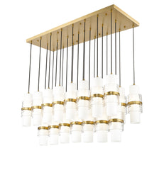 Cayden 23 Light Linear Chandelier Modern Gold