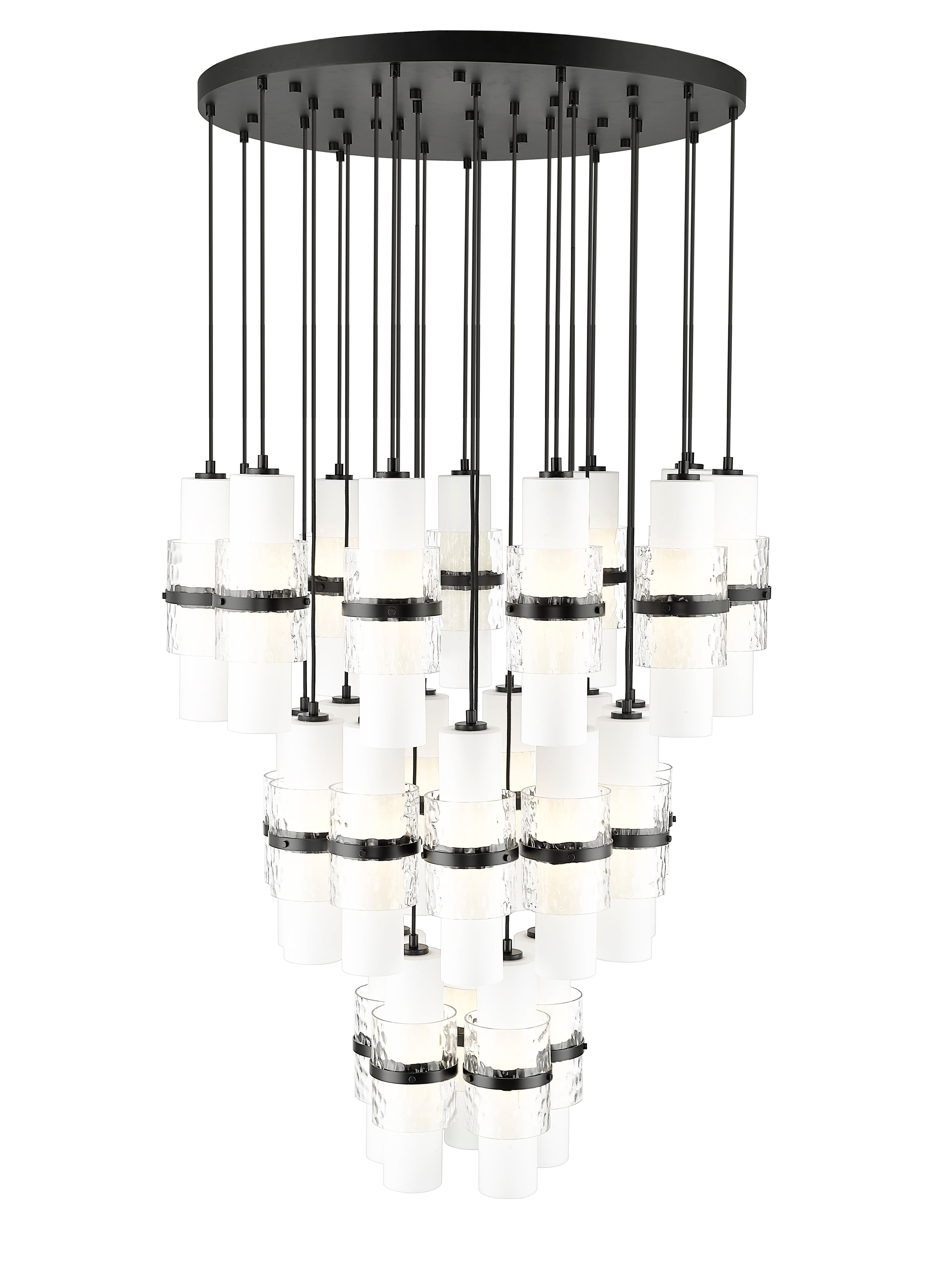 Cayden 27 Light Chandelier Matte Black