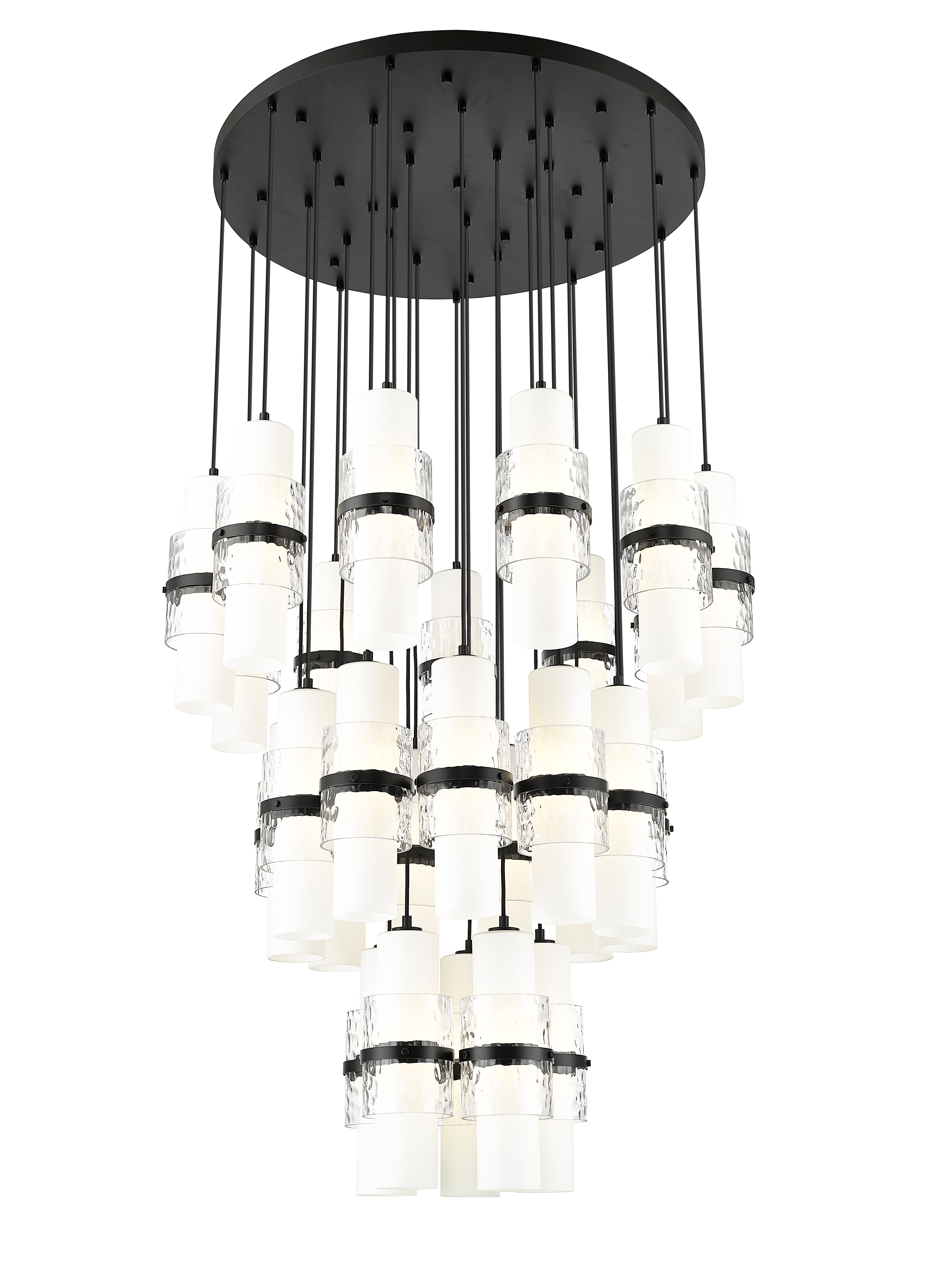 Cayden 27 Light Chandelier Matte Black