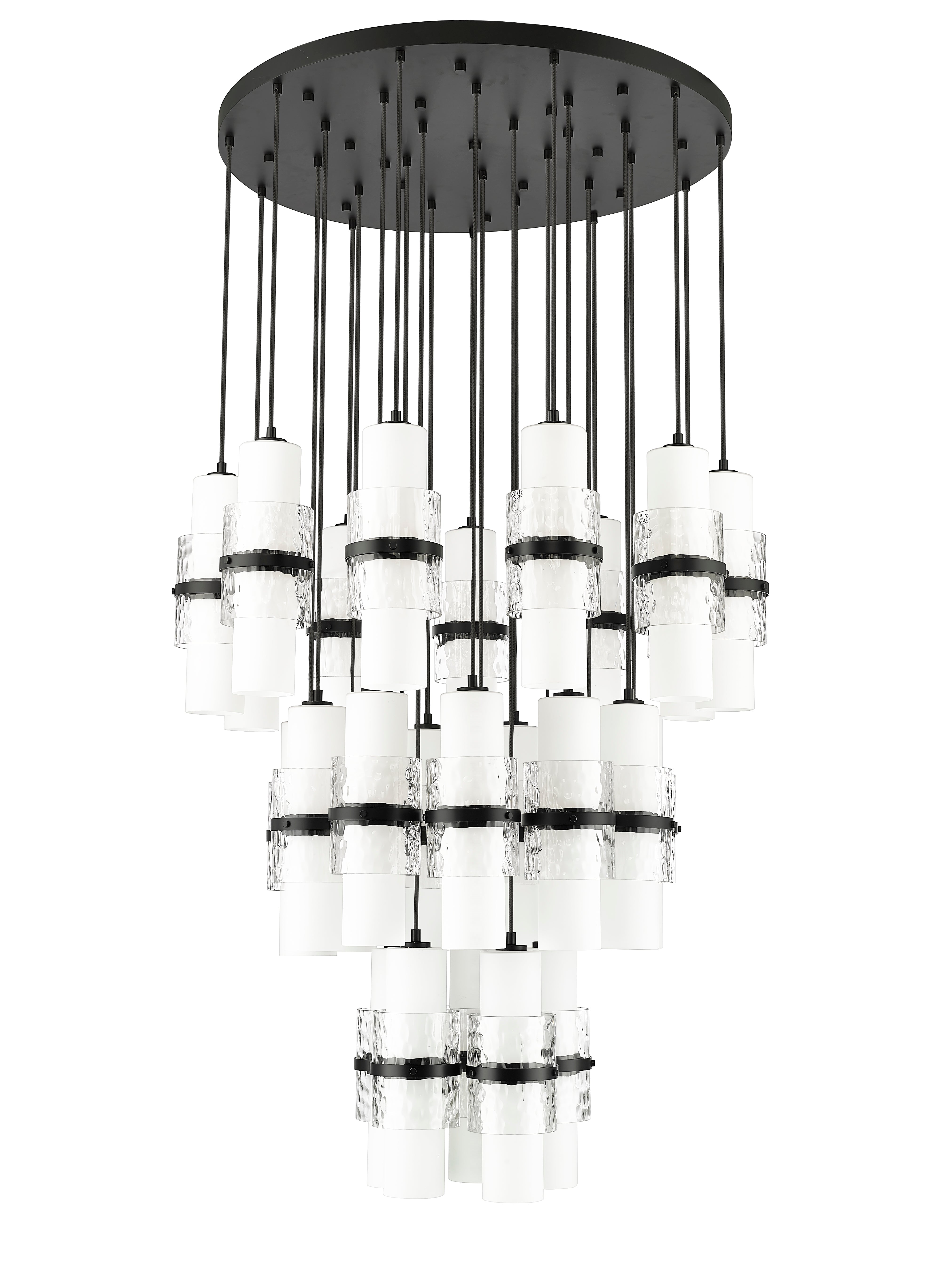 Cayden 27 Light Chandelier Matte Black