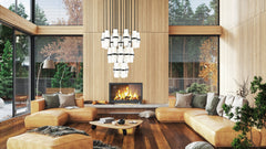 Cayden 27 Light Chandelier Matte Black
