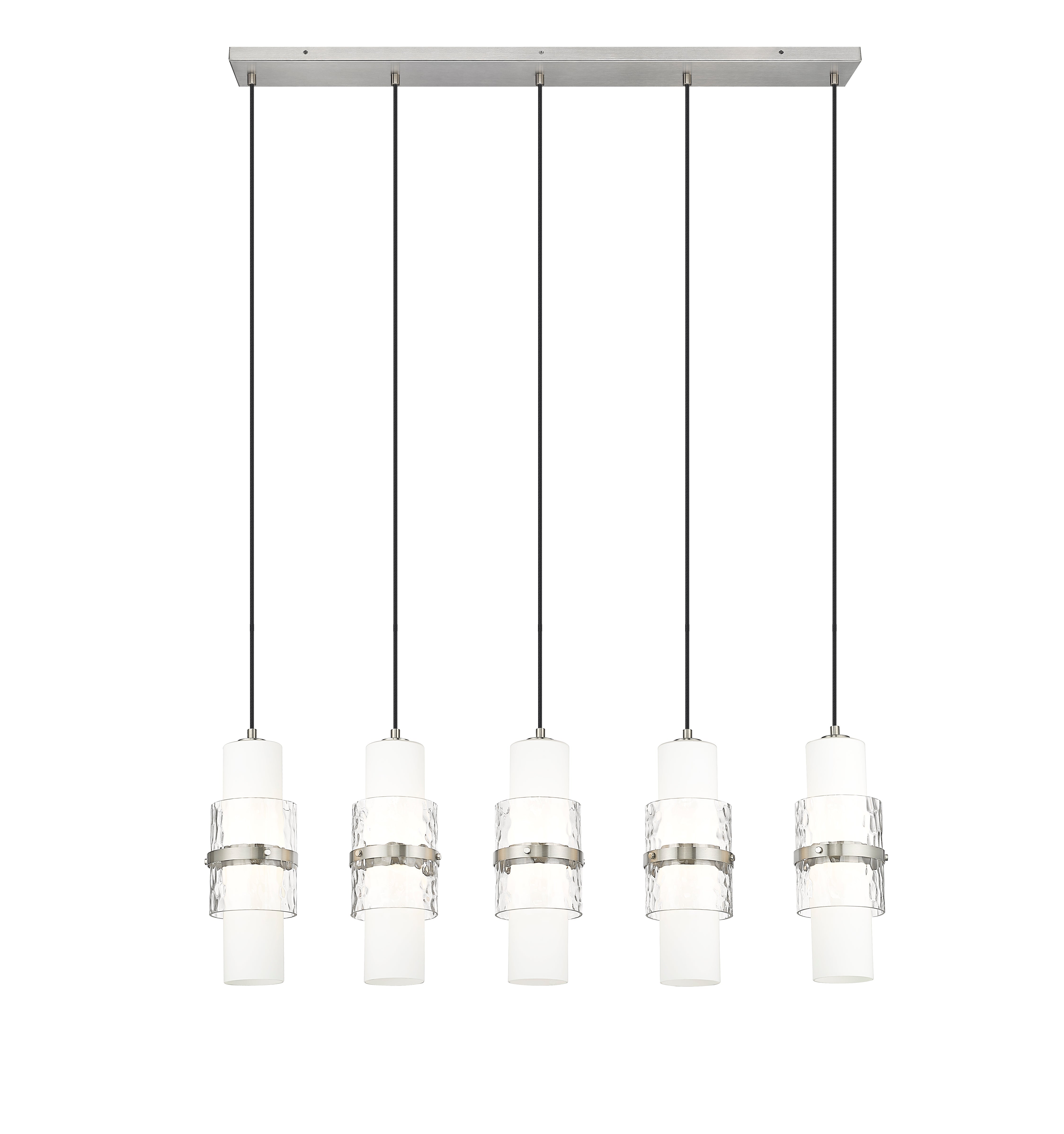 Cayden 5 Light Linear Chandelier Brushed Nickel