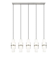 Cayden 5 Light Linear Chandelier Brushed Nickel