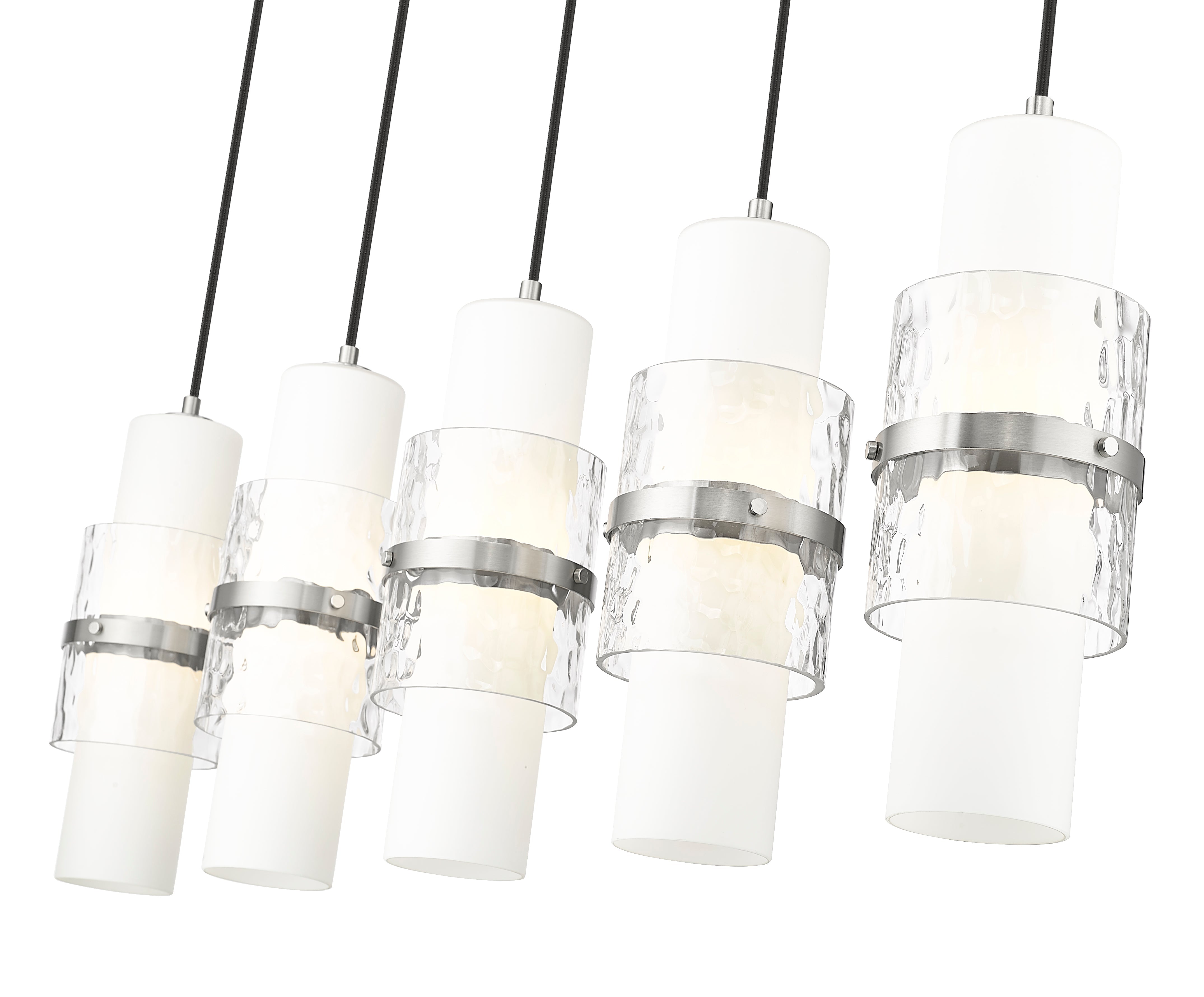 Cayden 5 Light Linear Chandelier Brushed Nickel
