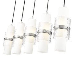Cayden 5 Light Linear Chandelier Brushed Nickel