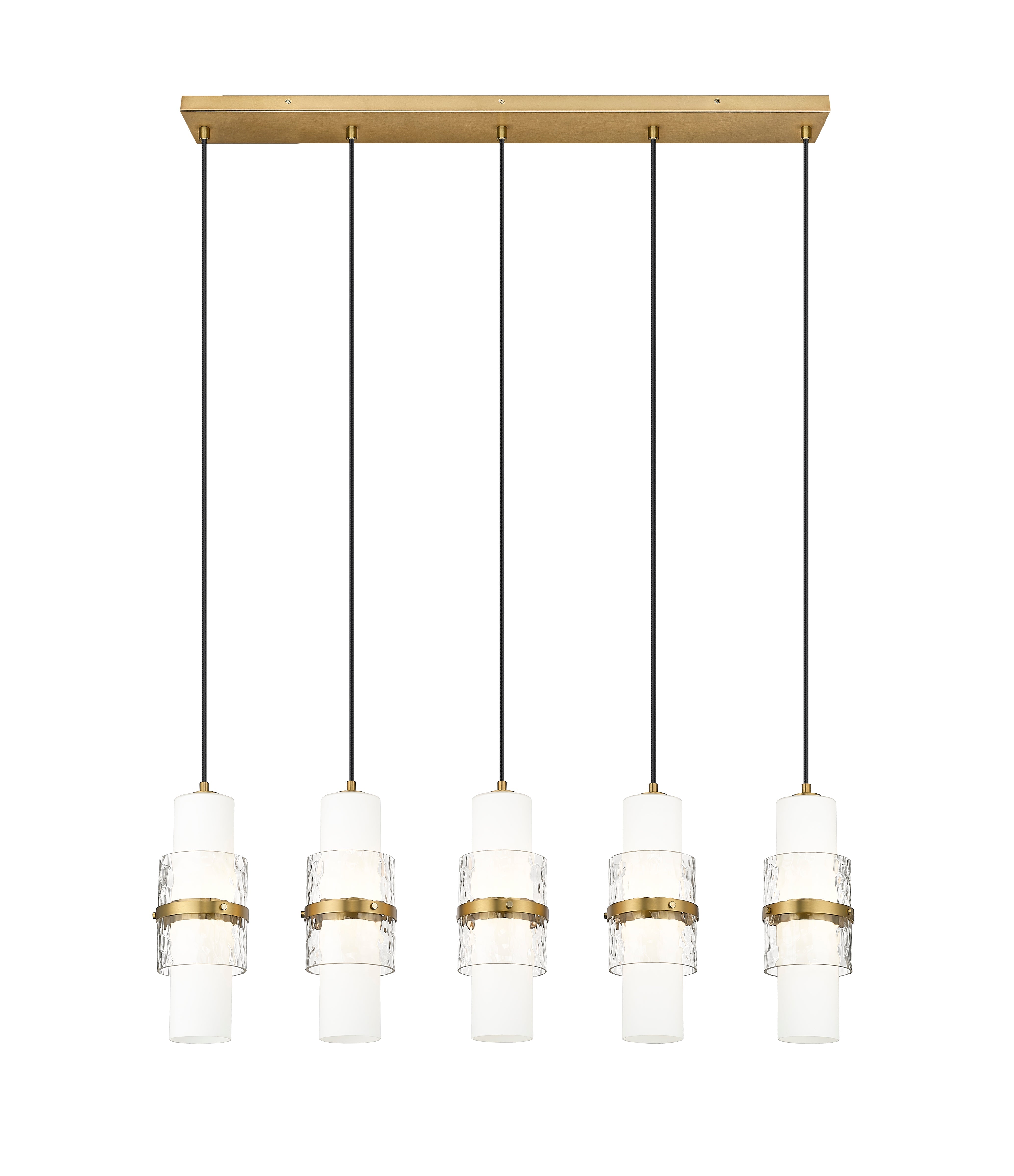 Cayden 5 Light Linear Chandelier Modern Gold