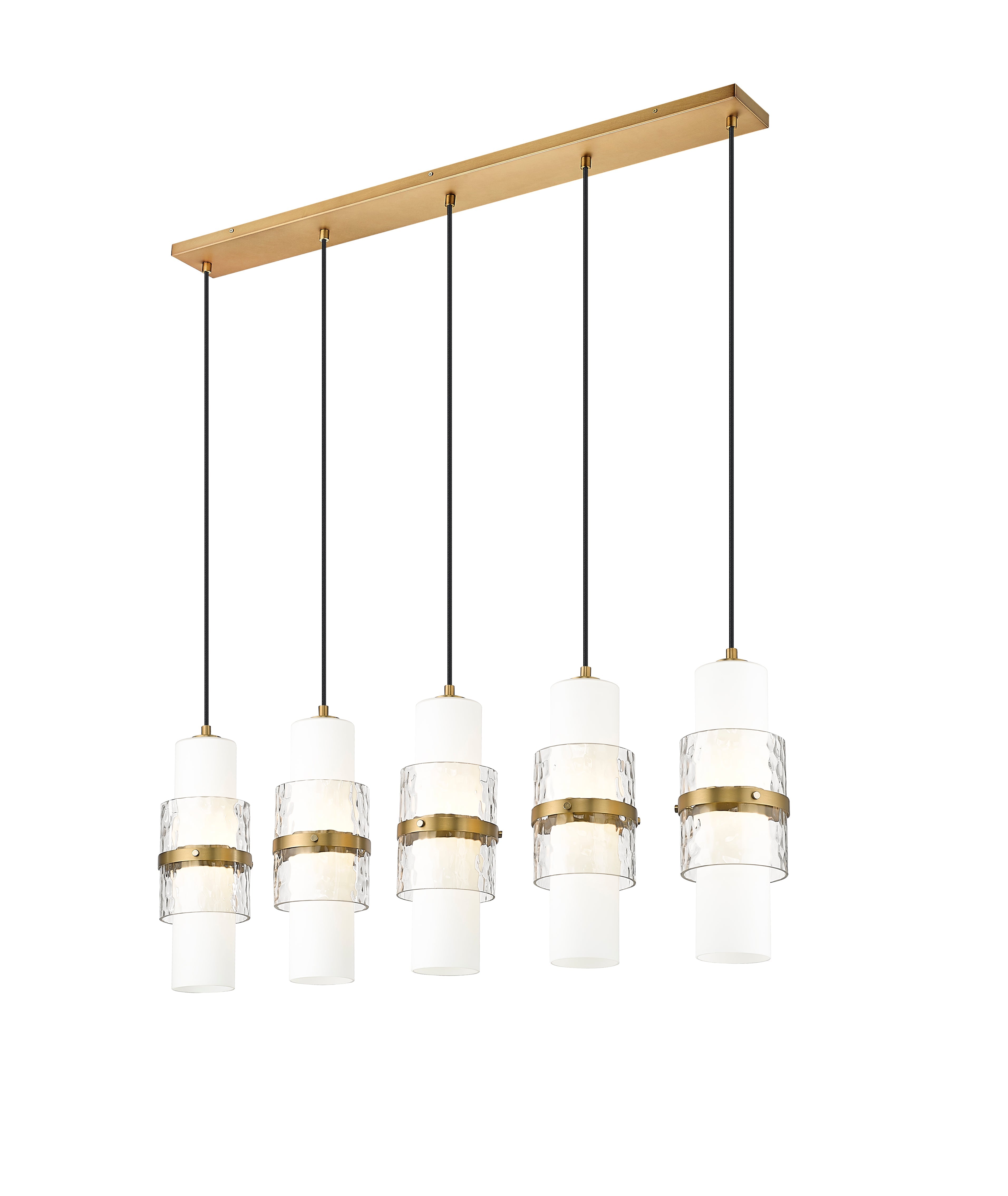 Cayden 5 Light Linear Chandelier Modern Gold