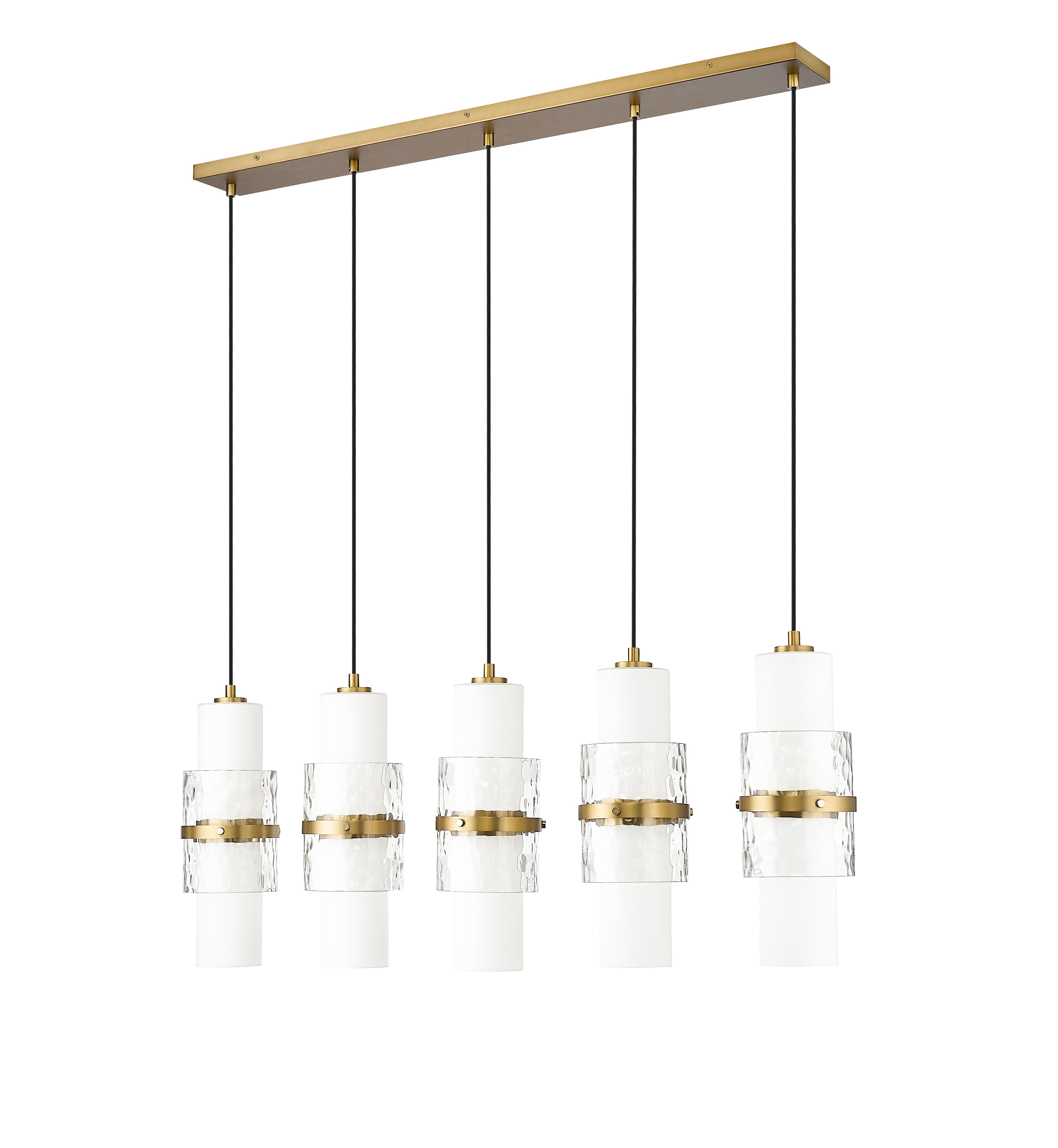 Cayden 5 Light Linear Chandelier Modern Gold