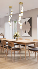 Cayden 5 Light Chandelier Modern Gold