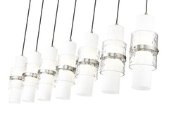 Cayden 7 Light Linear Chandelier Brushed Nickel