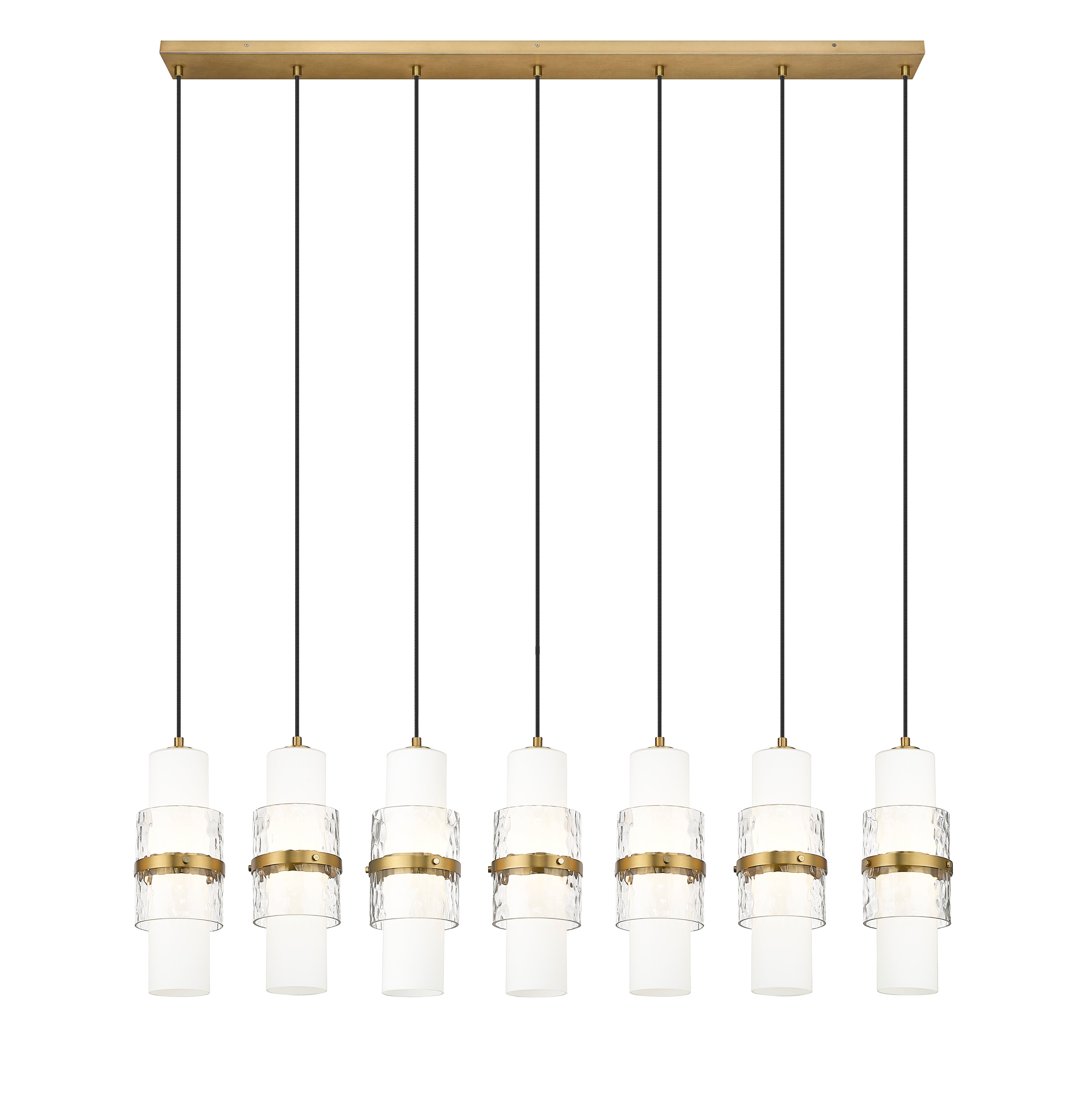 Cayden 7 Light Linear Chandelier Modern Gold