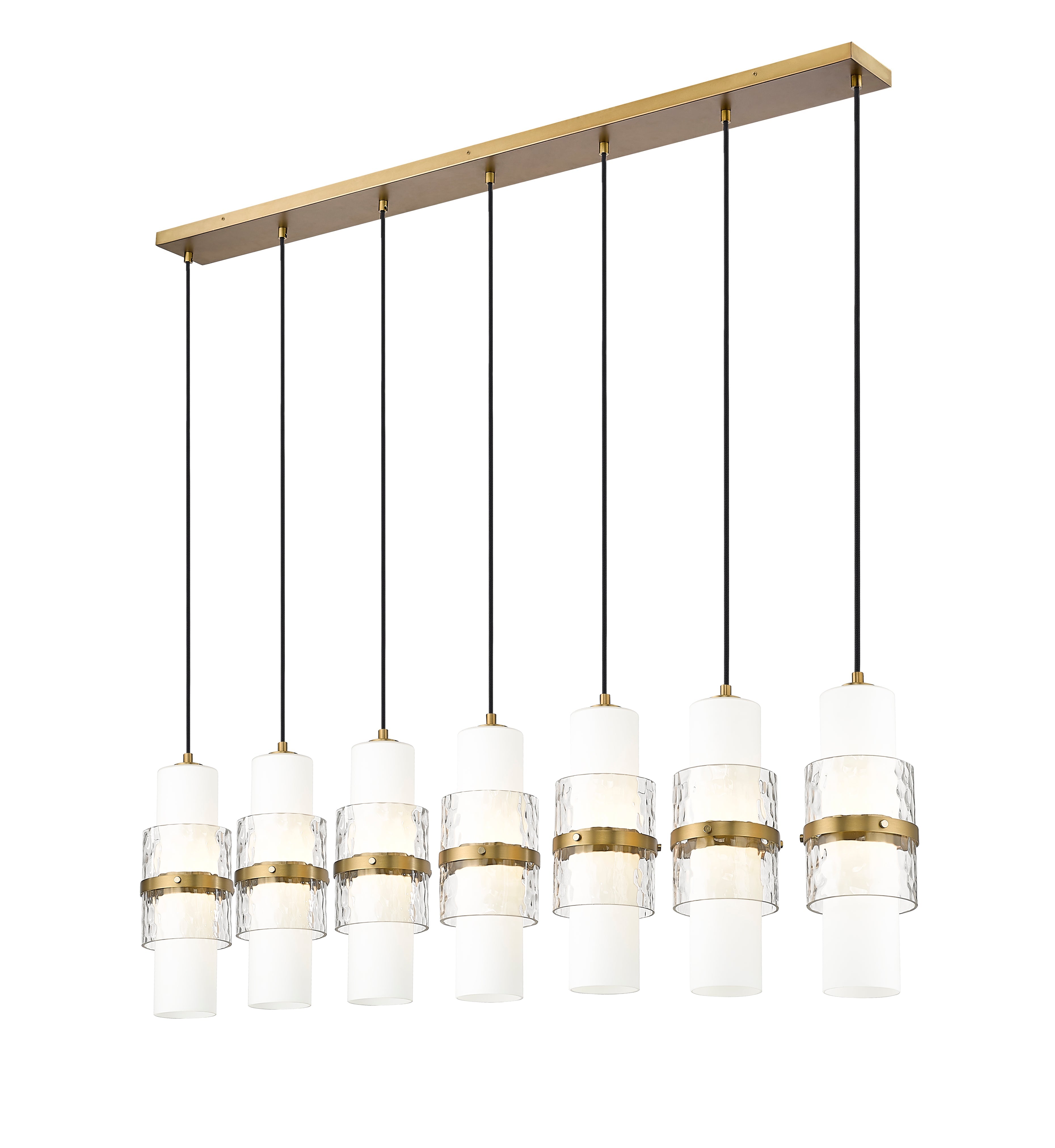 Cayden 7 Light Linear Chandelier Modern Gold