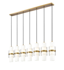 Cayden 7 Light Linear Chandelier Modern Gold