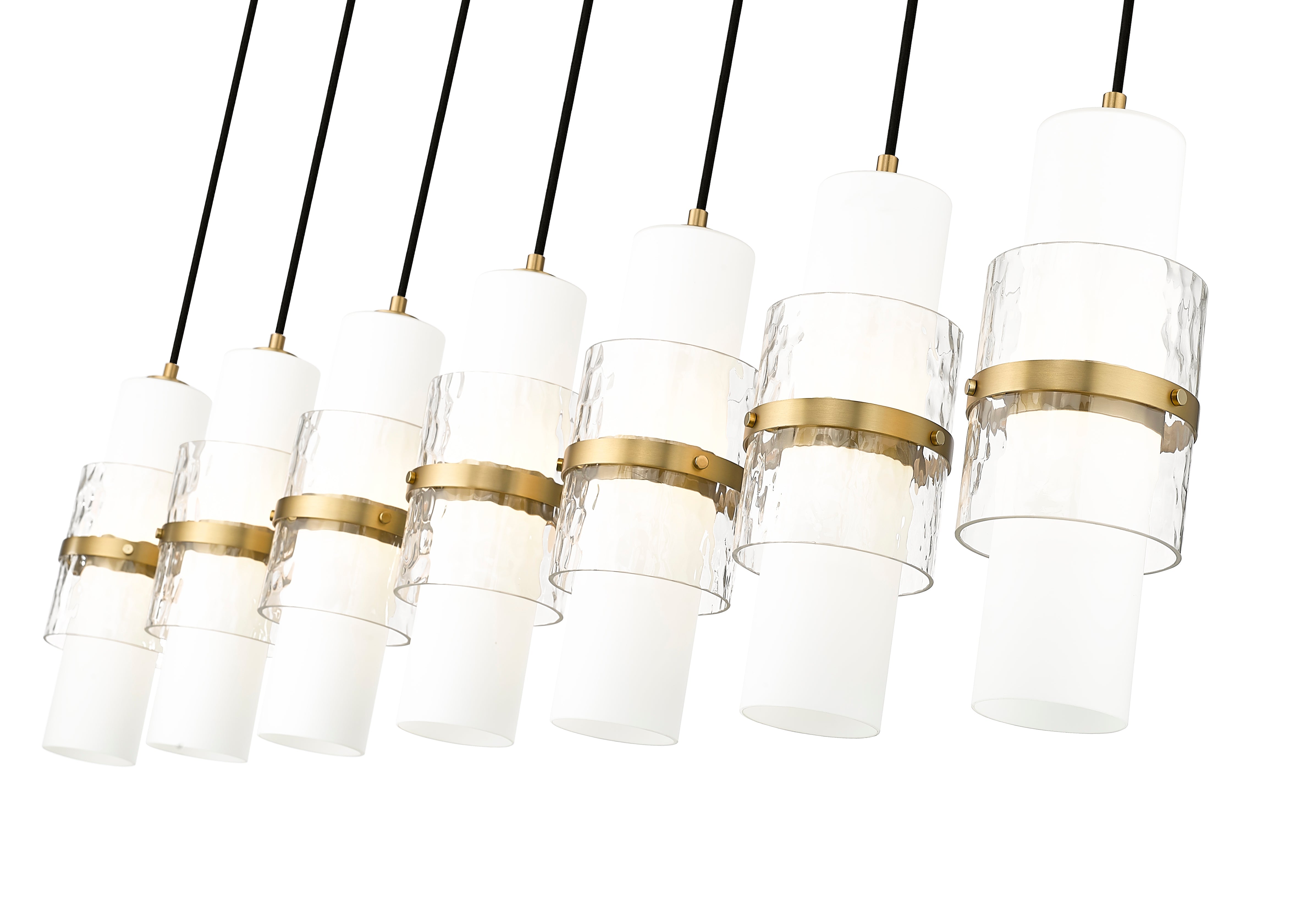 Cayden 7 Light Linear Chandelier Modern Gold