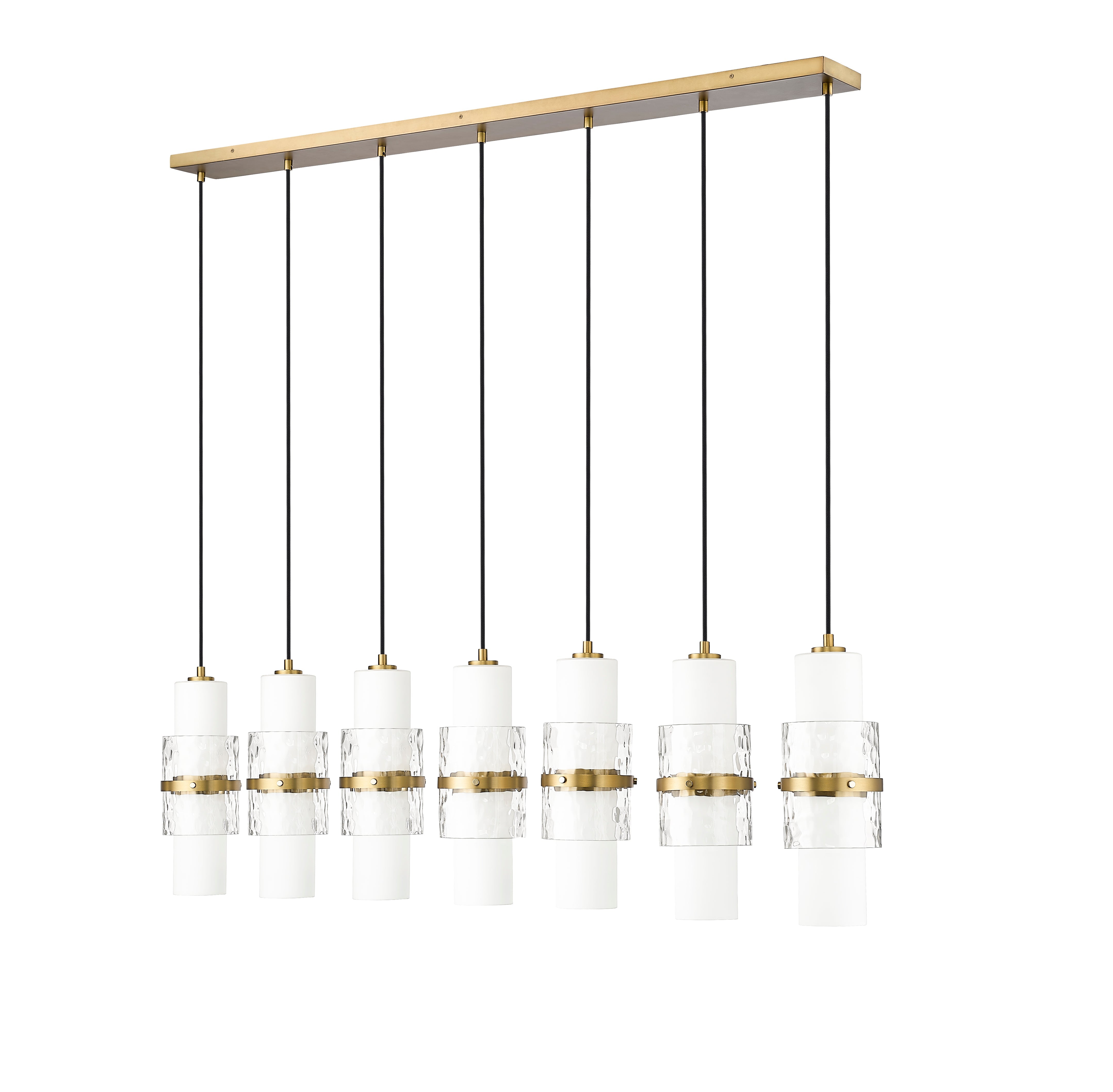 Cayden 7 Light Linear Chandelier Modern Gold