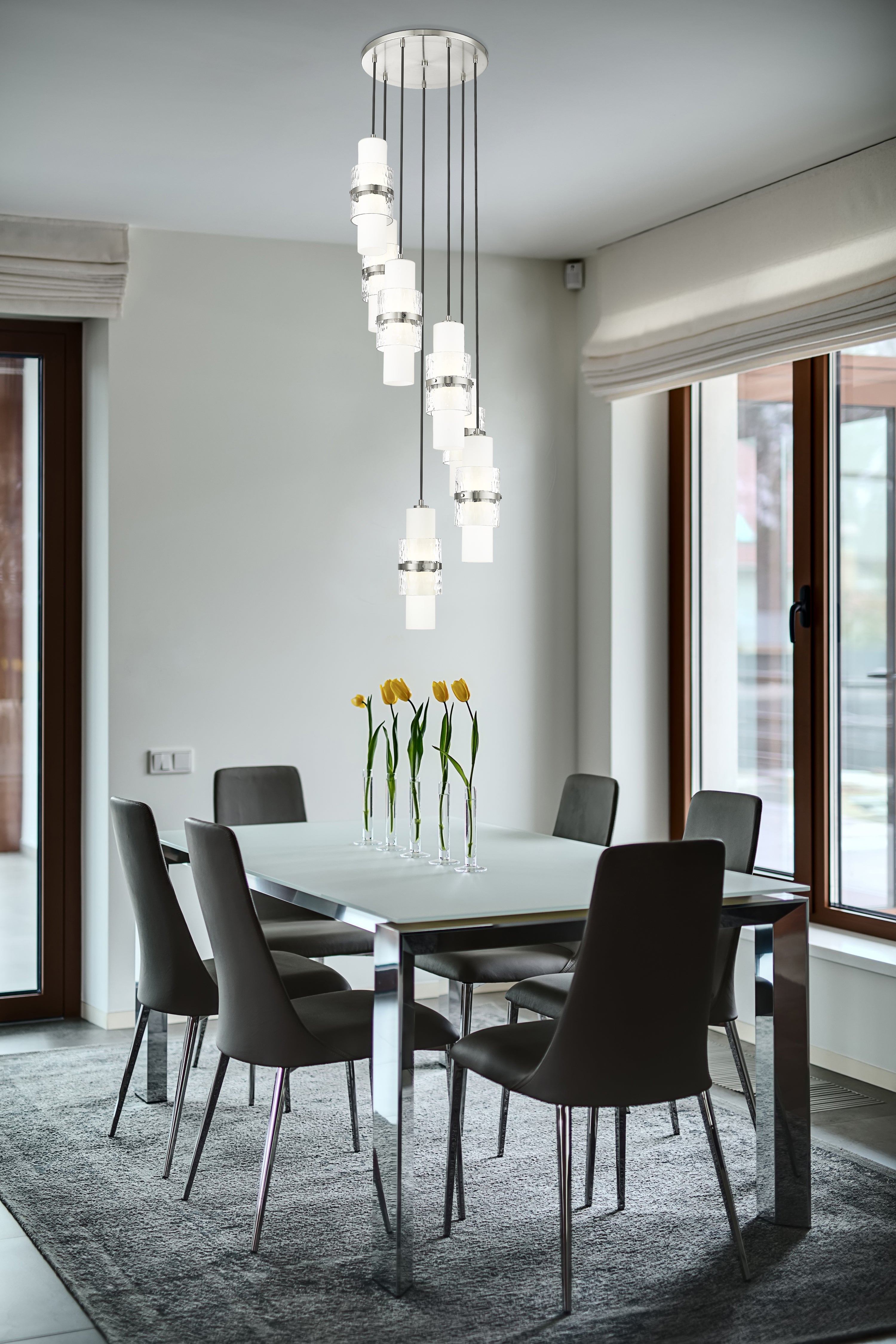 Cayden 7 Light Chandelier Brushed Nickel