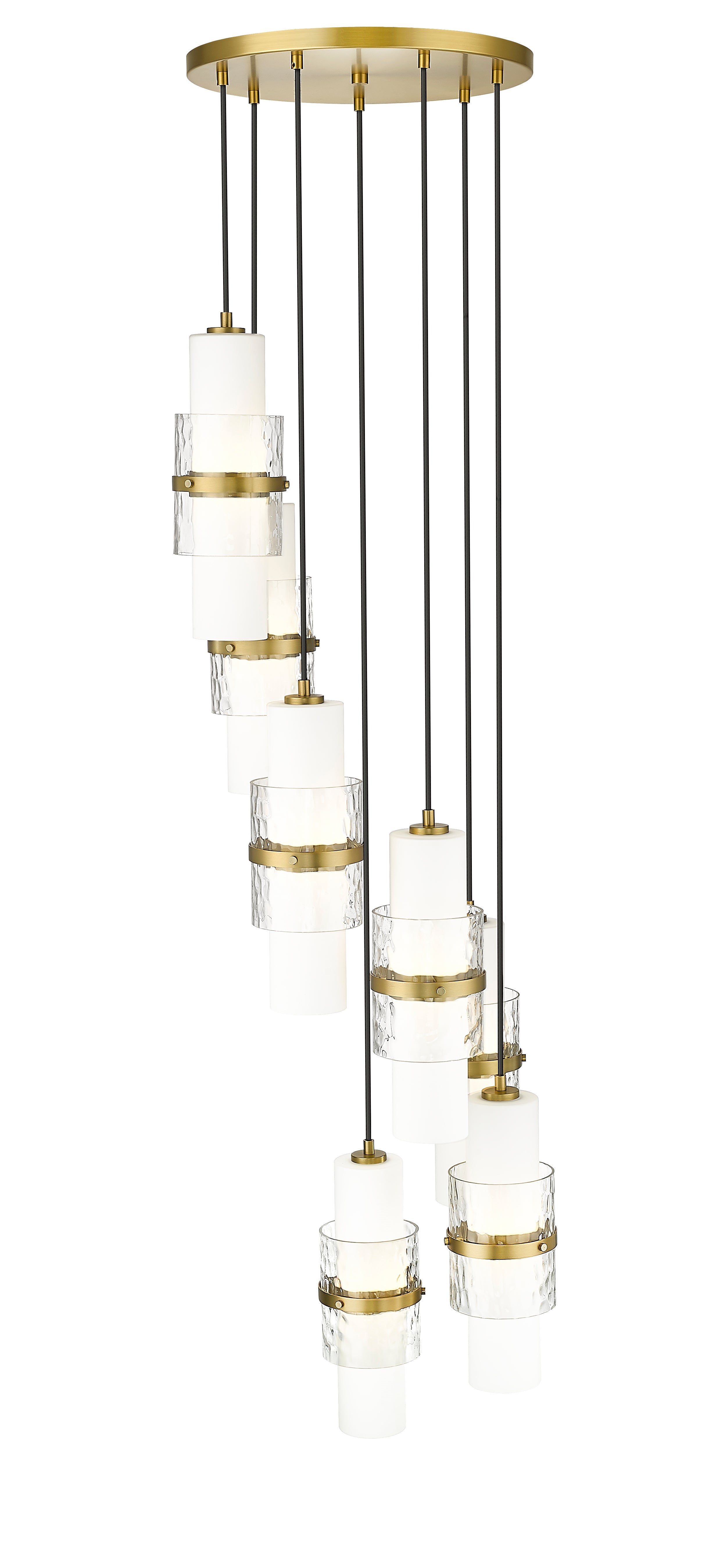 Cayden 7 Light Chandelier Modern Gold