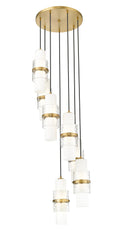 Cayden 7 Light Chandelier Modern Gold