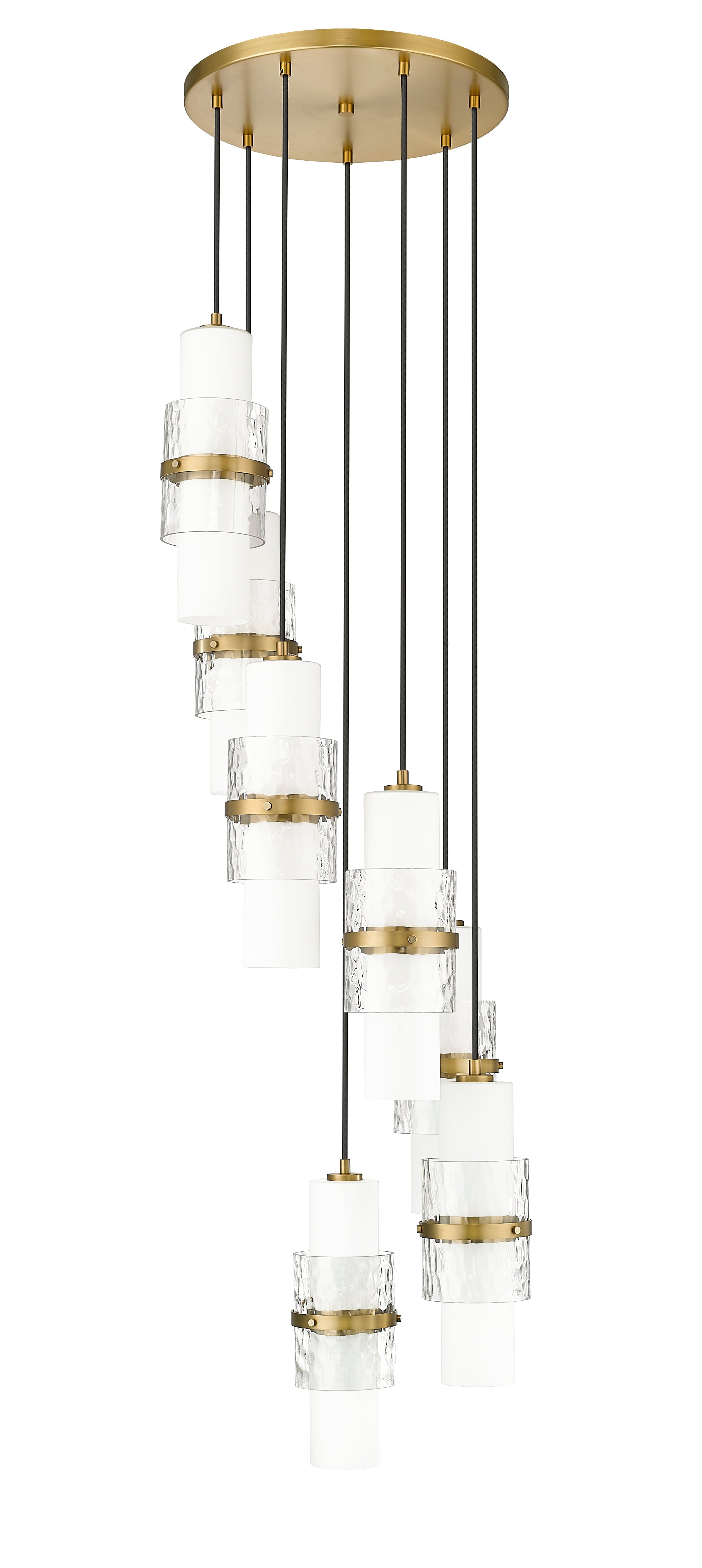 Cayden 7 Light Chandelier Modern Gold