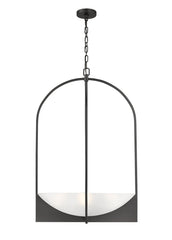 Devon 6 Light Chandelier Matte Black