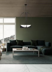 Devon 6 Light Chandelier Matte Black
