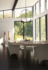 Devon 6 Light Chandelier Matte Black