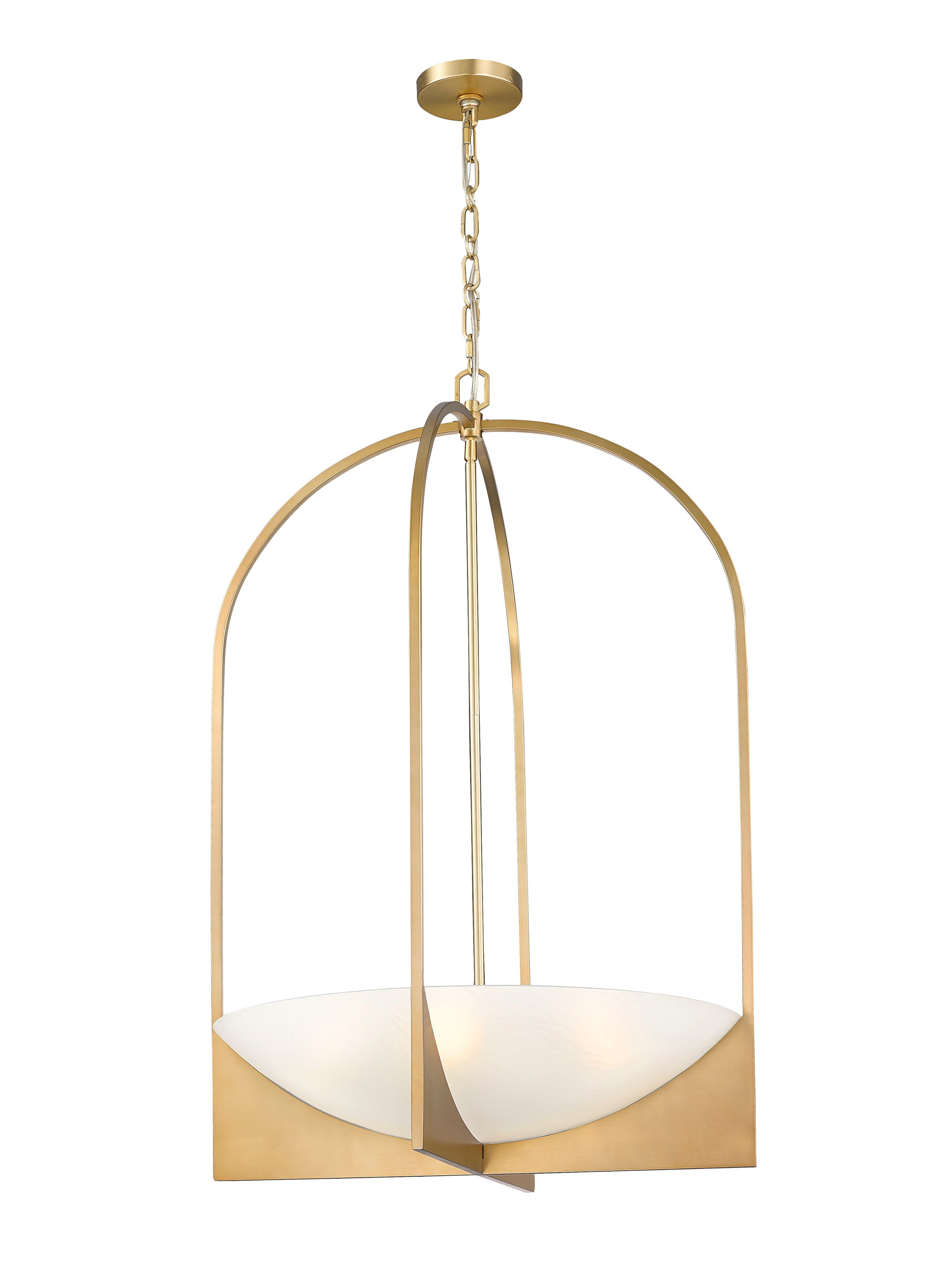 Devon 6 Light Chandelier Modern Gold