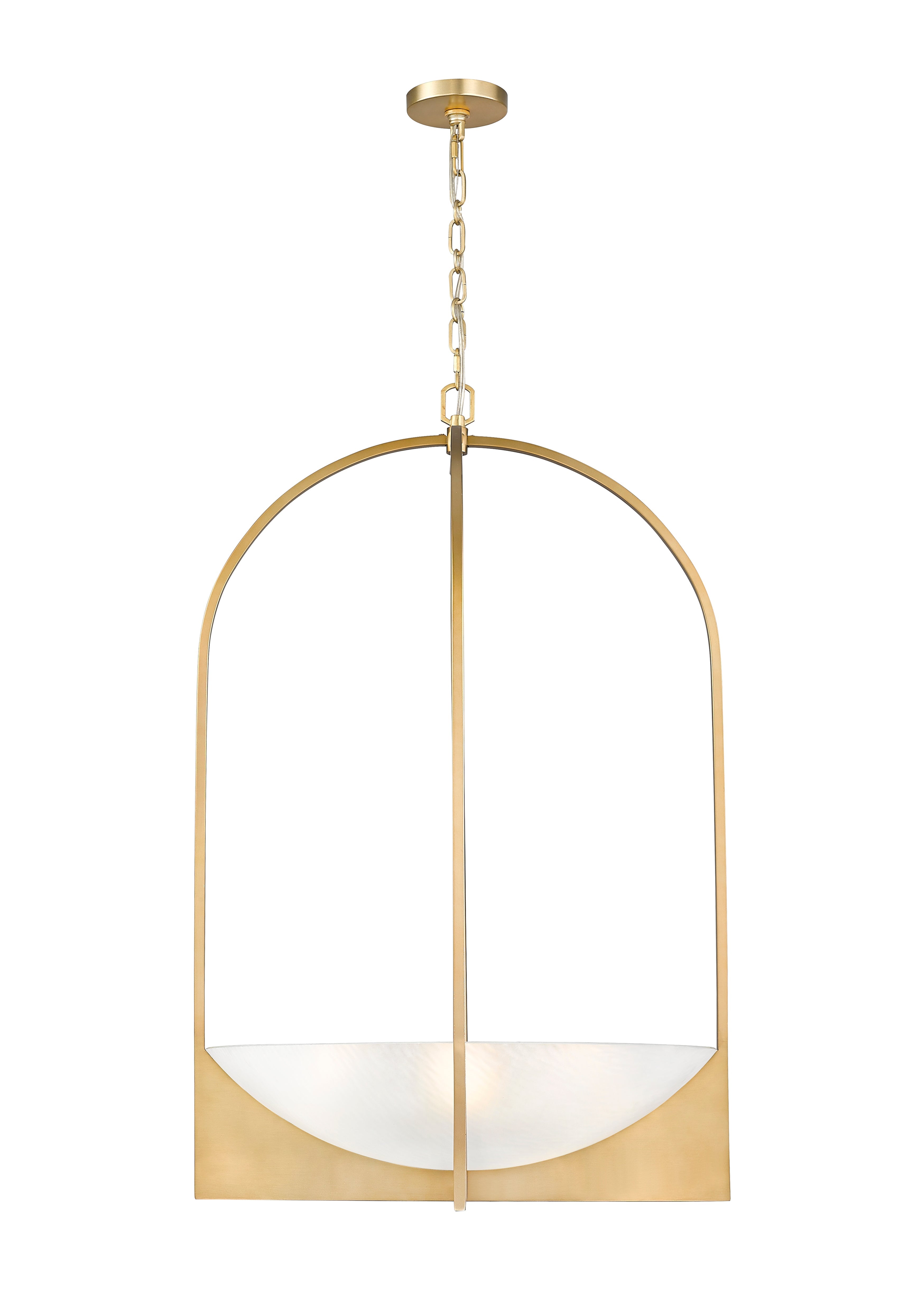 Devon 6 Light Chandelier Modern Gold