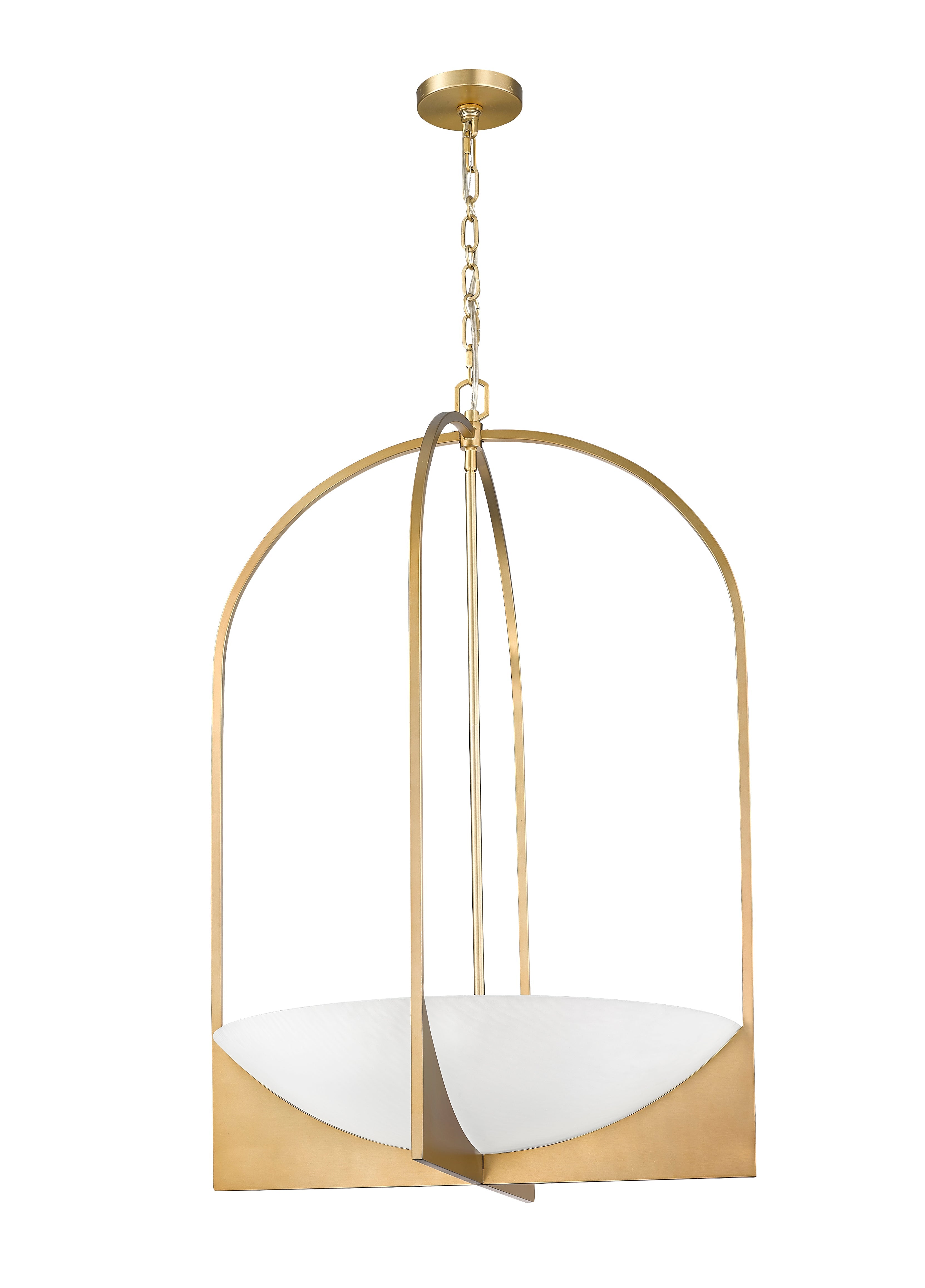 Devon 6 Light Chandelier Modern Gold