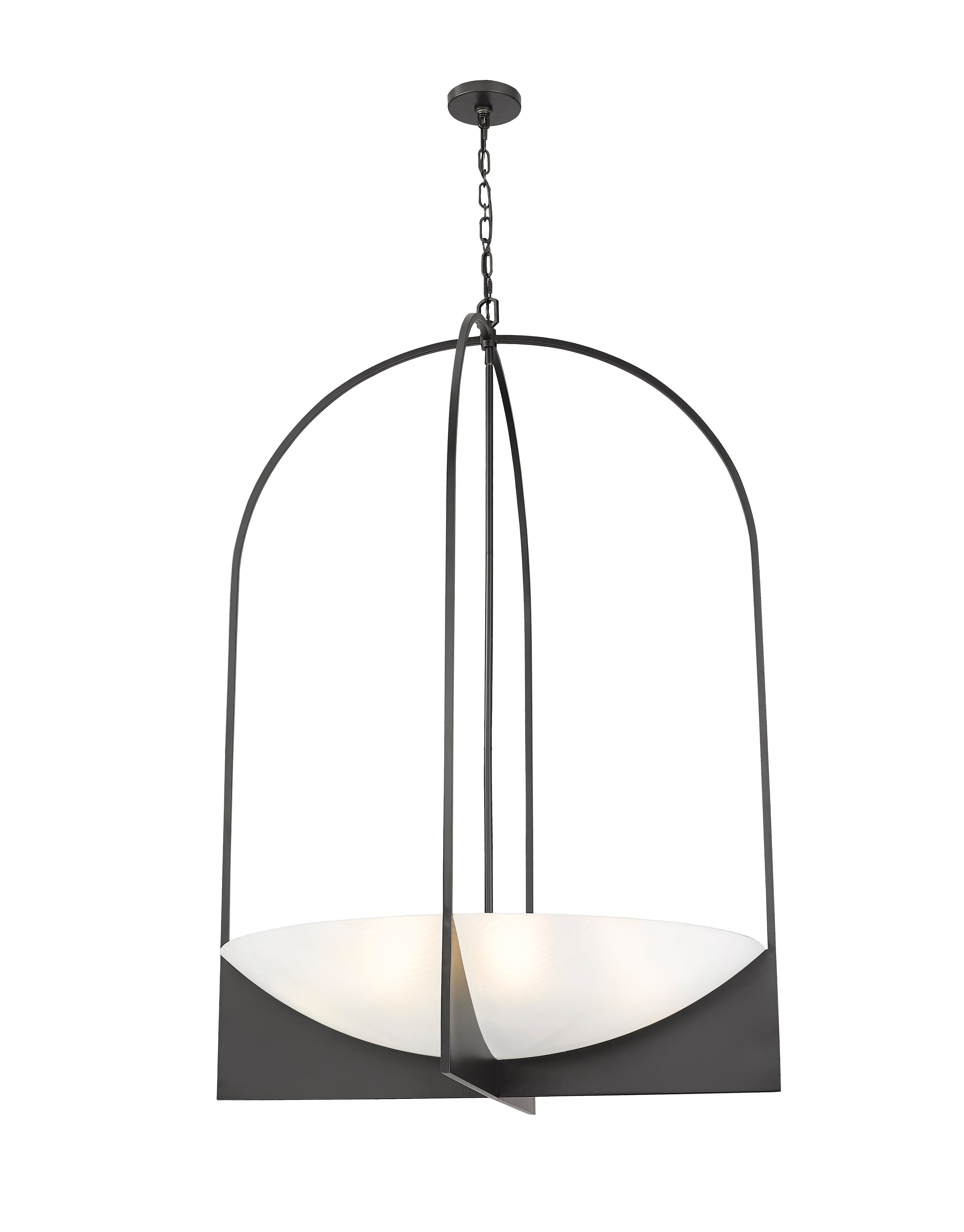 Devon 8 Light Chandelier Matte Black