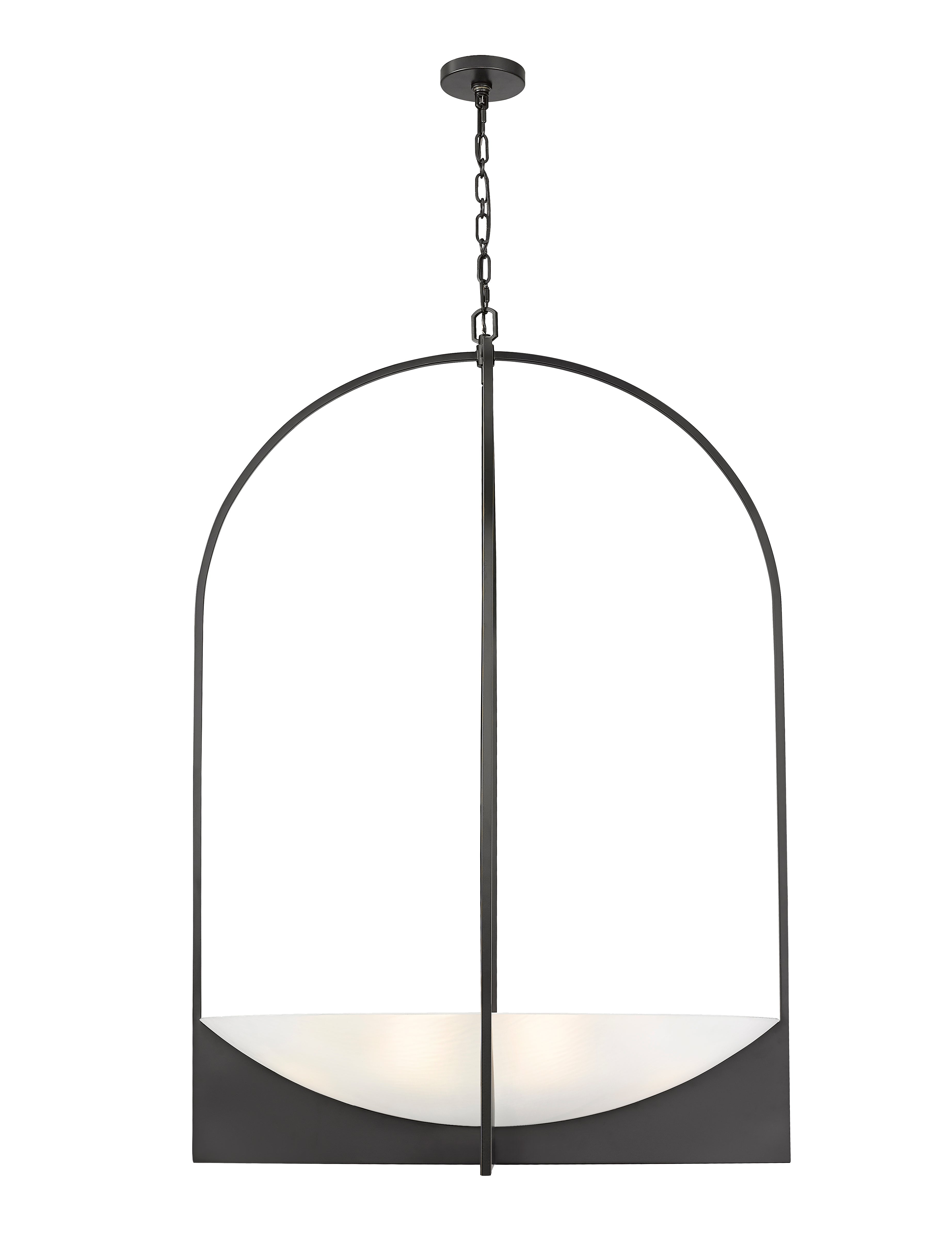 Devon 8 Light Chandelier Matte Black