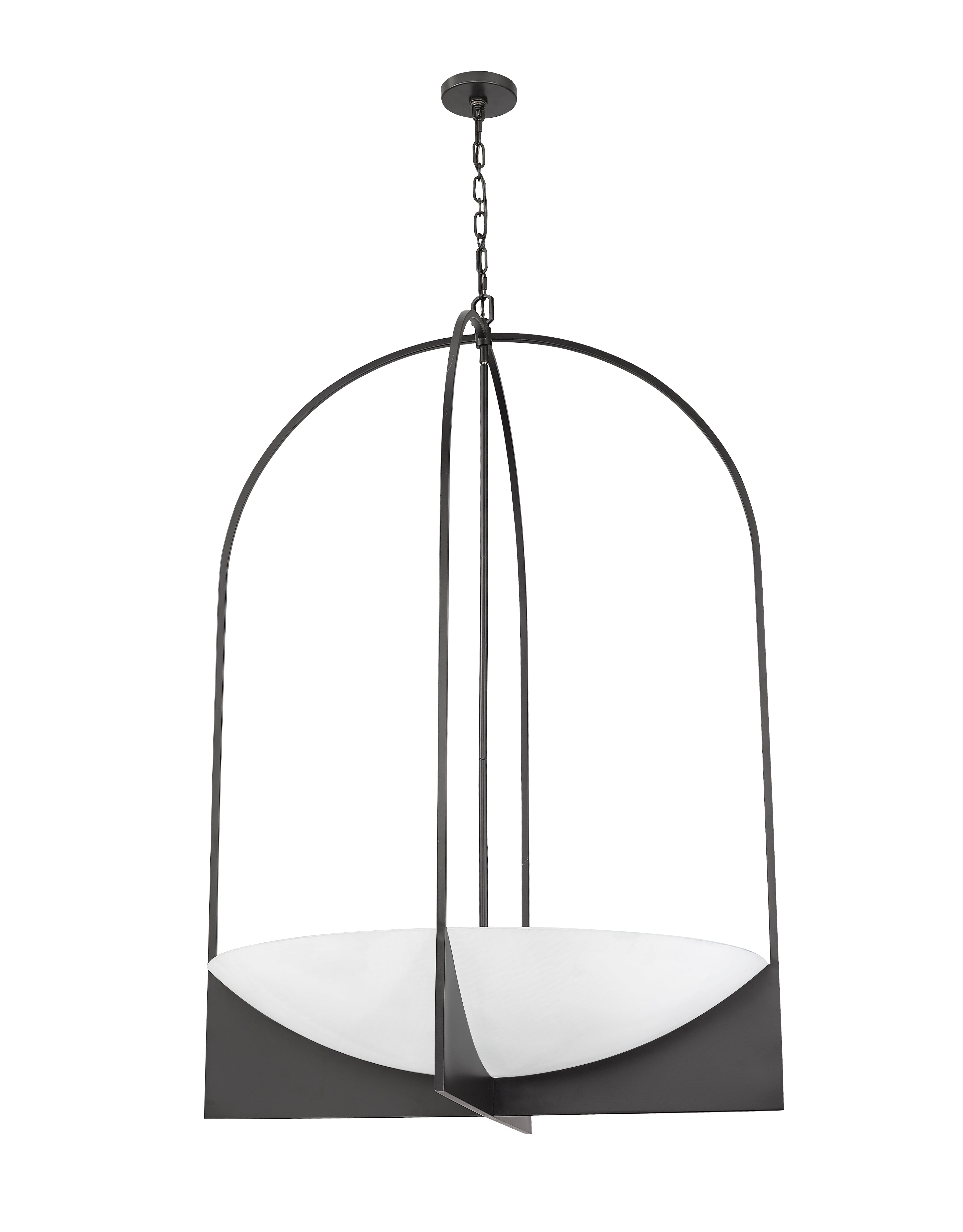 Devon 8 Light Chandelier Matte Black