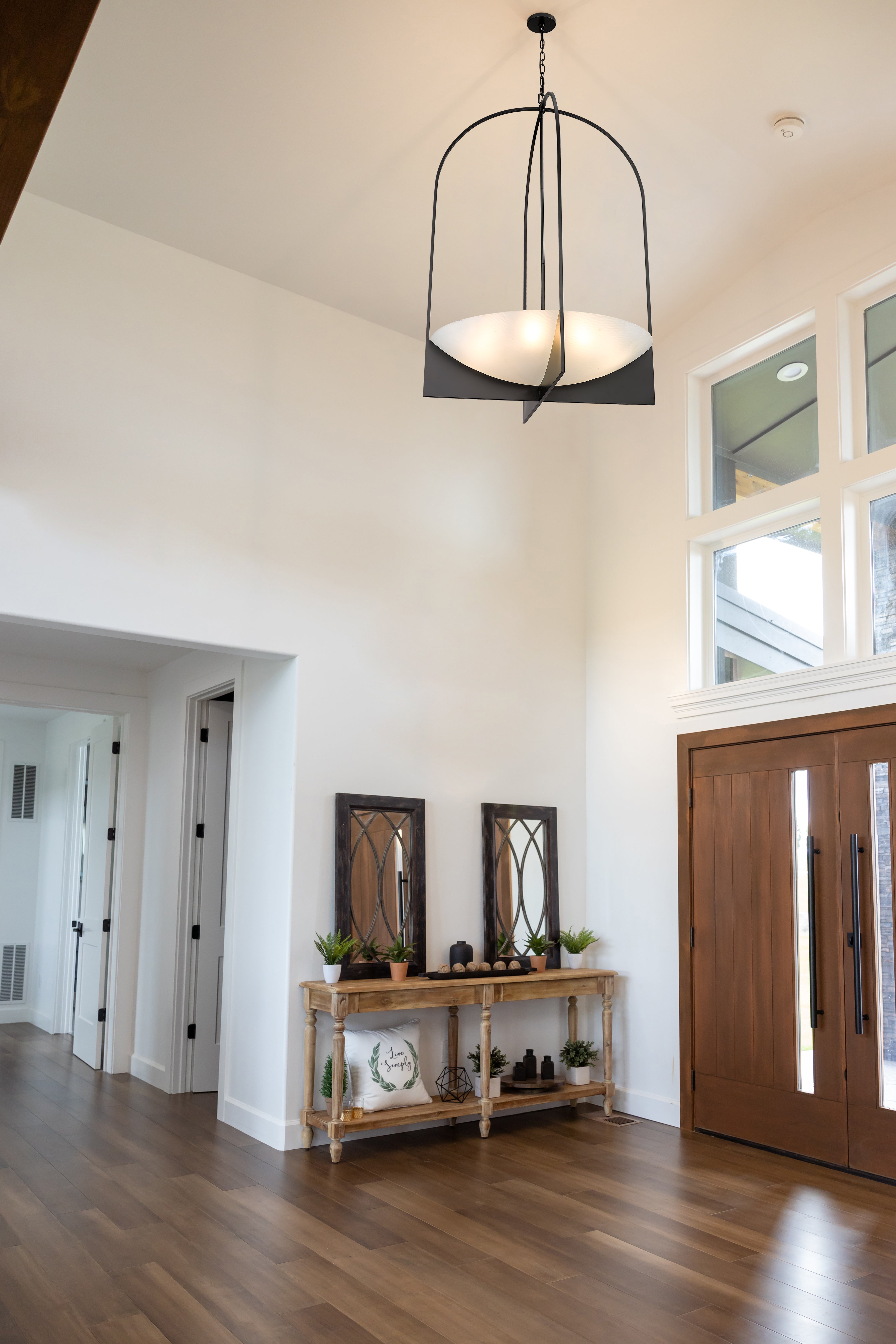 Devon 8 Light Chandelier Matte Black