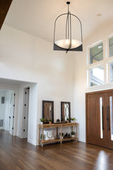 Devon 8 Light Chandelier Matte Black