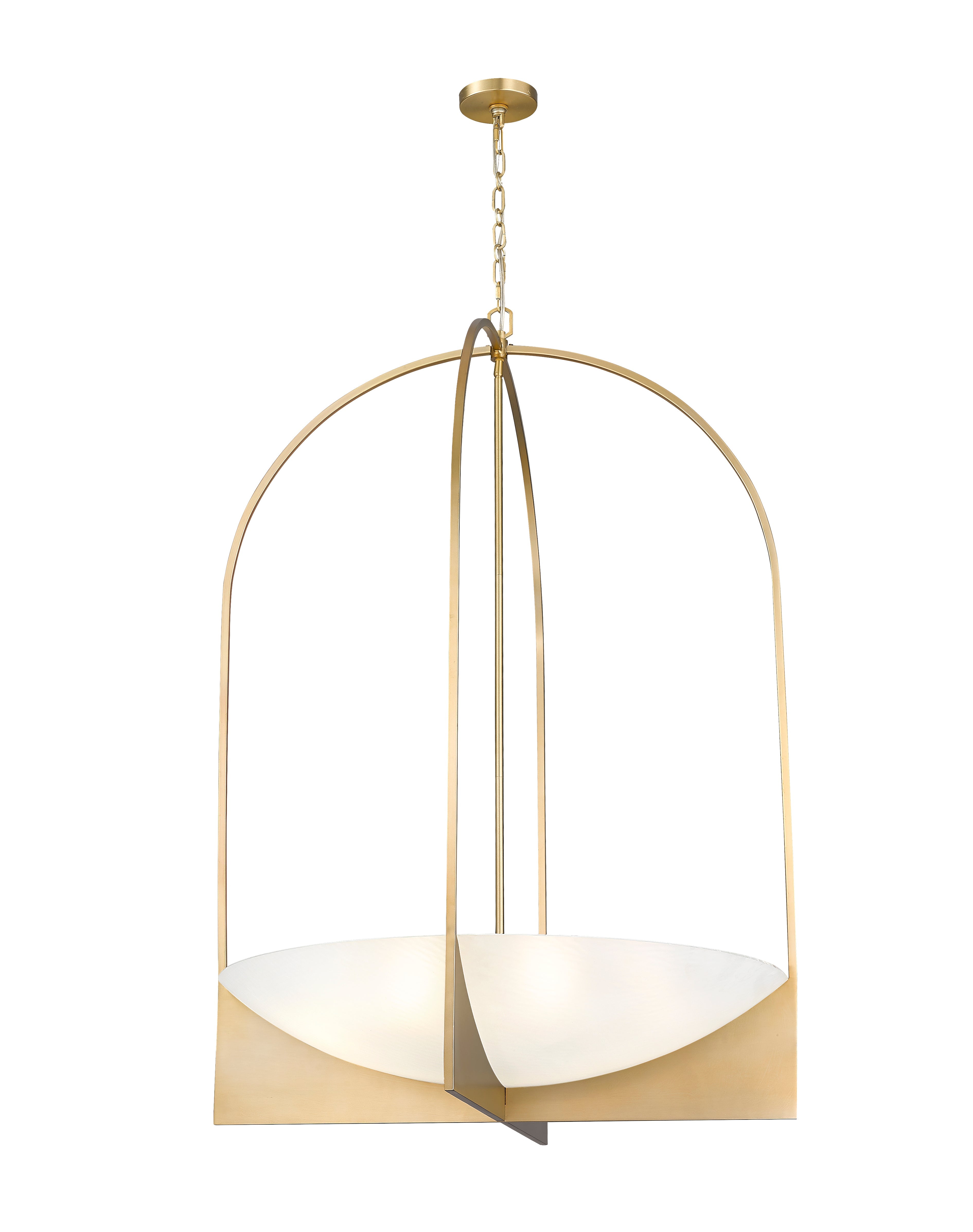 Devon 8 Light Chandelier Modern Gold