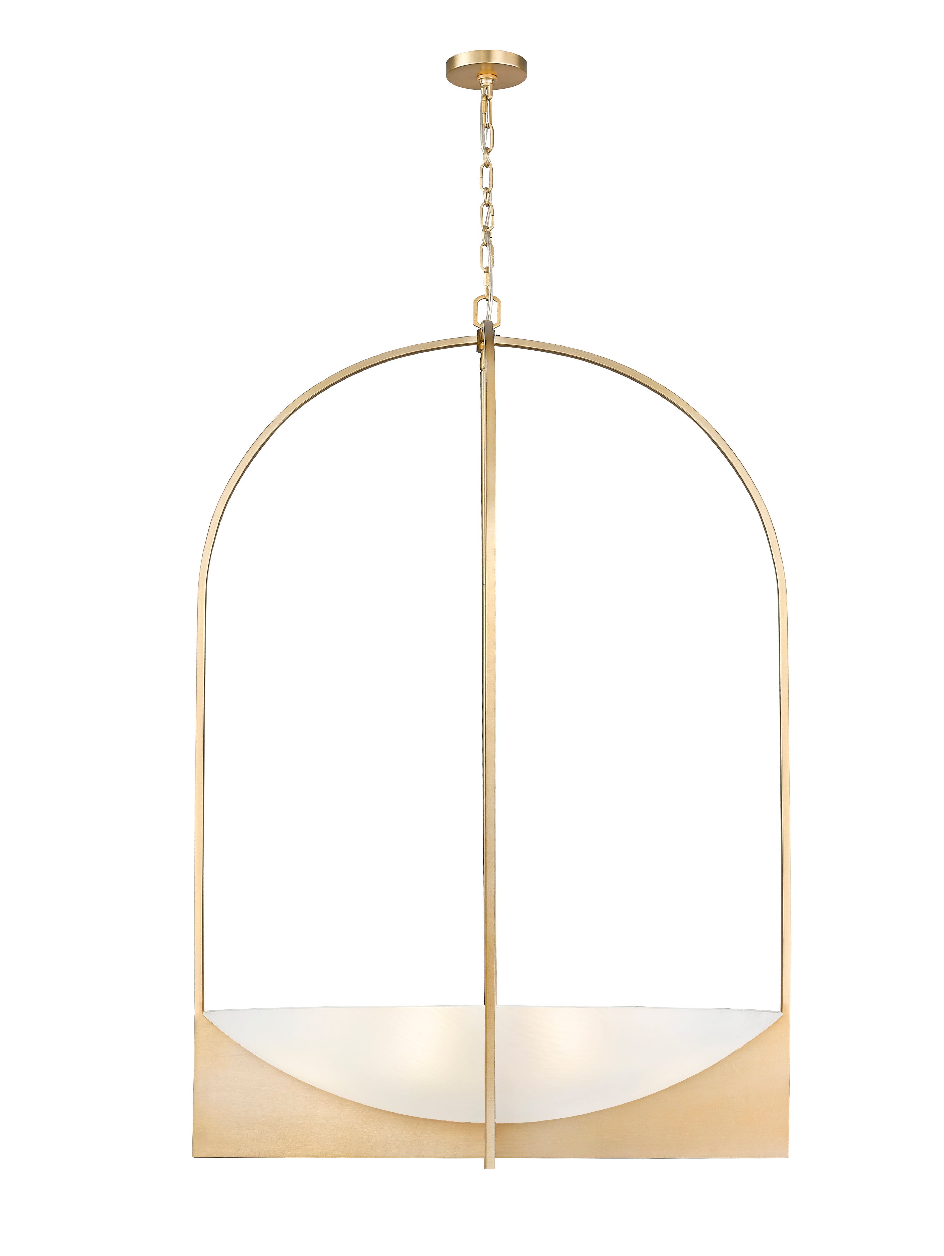 Devon 8 Light Chandelier Modern Gold