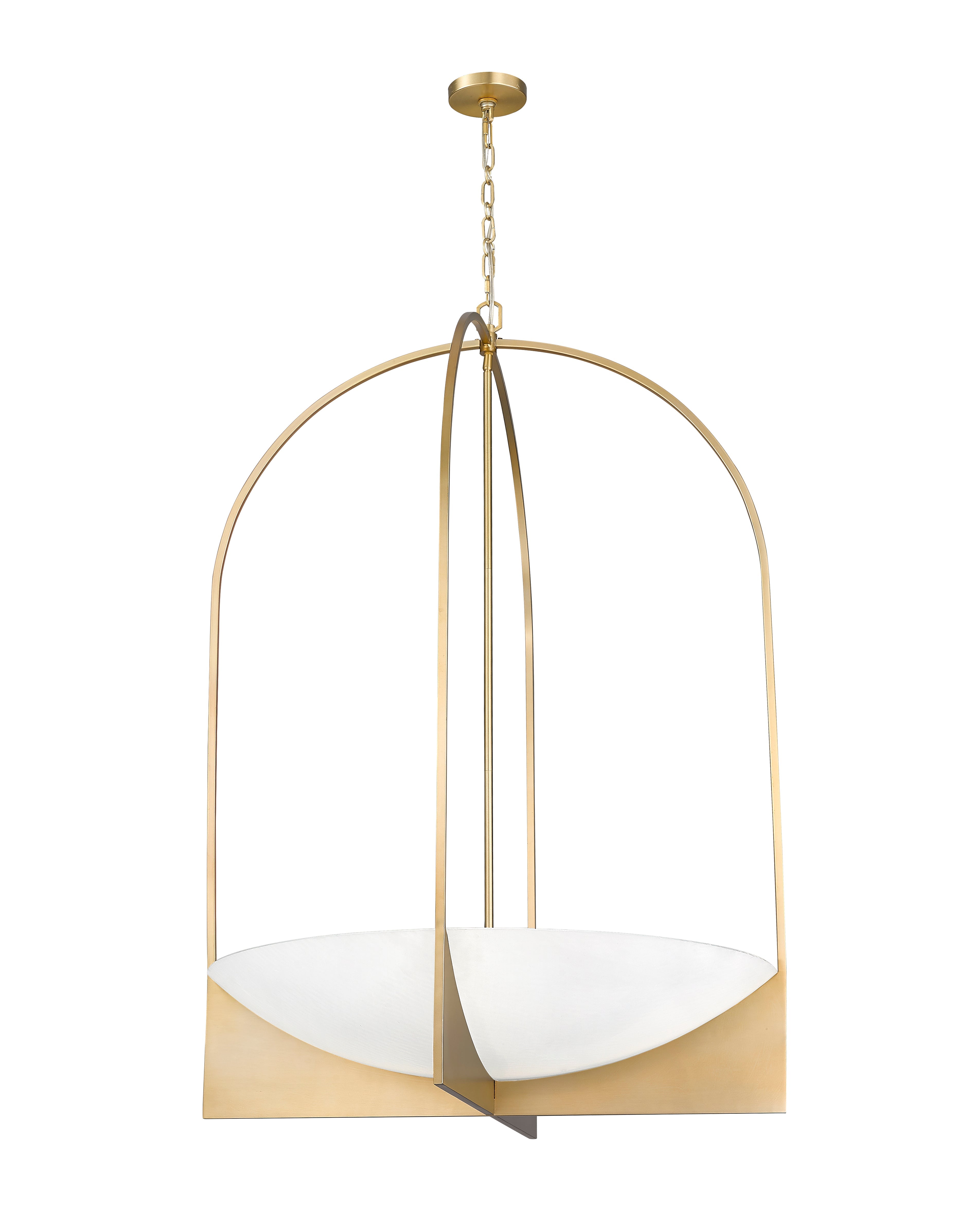 Devon 8 Light Chandelier Modern Gold