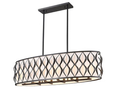 Harden 10 Light Linear Chandelier Matte Black