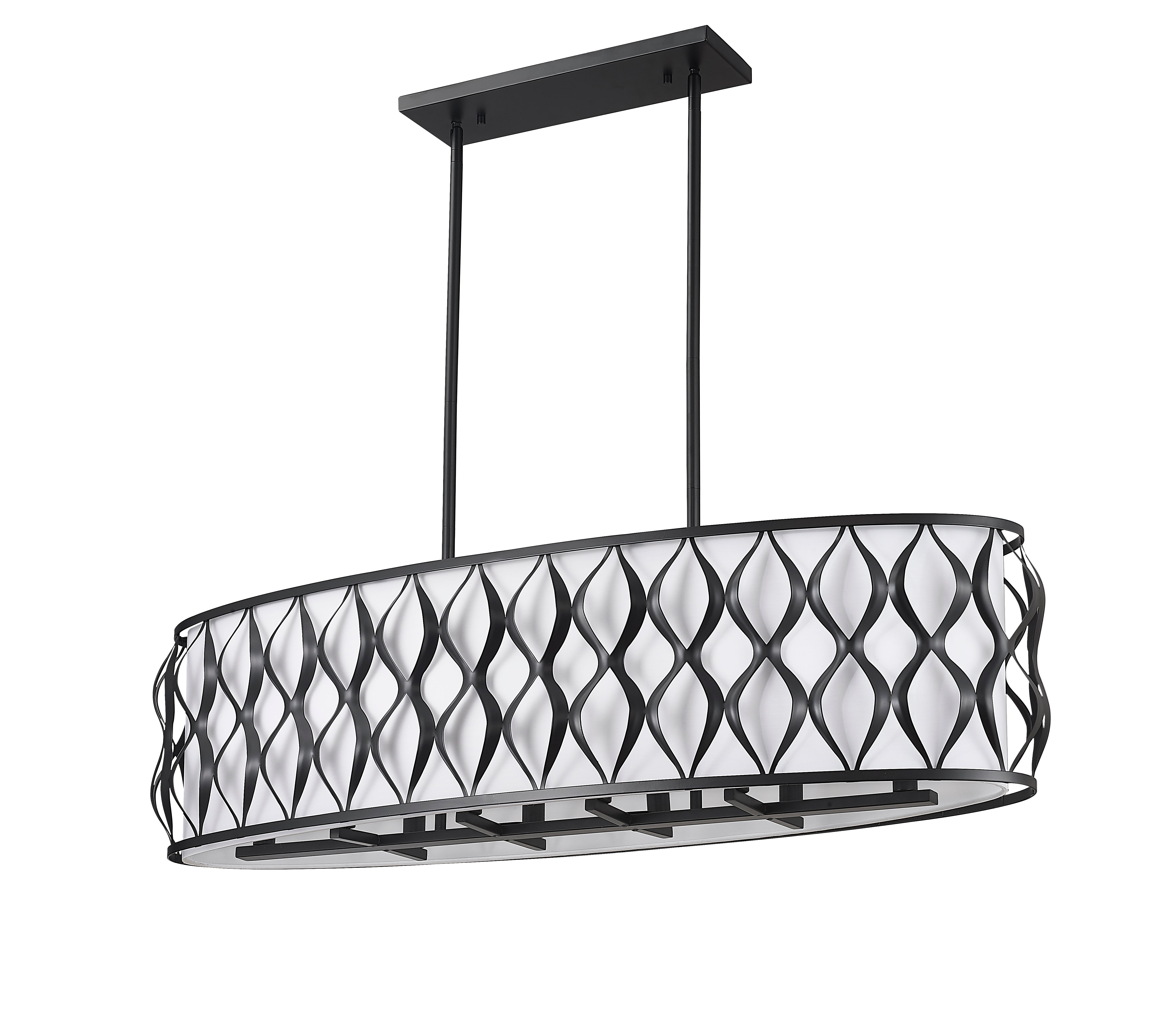 Harden 10 Light Linear Chandelier Matte Black