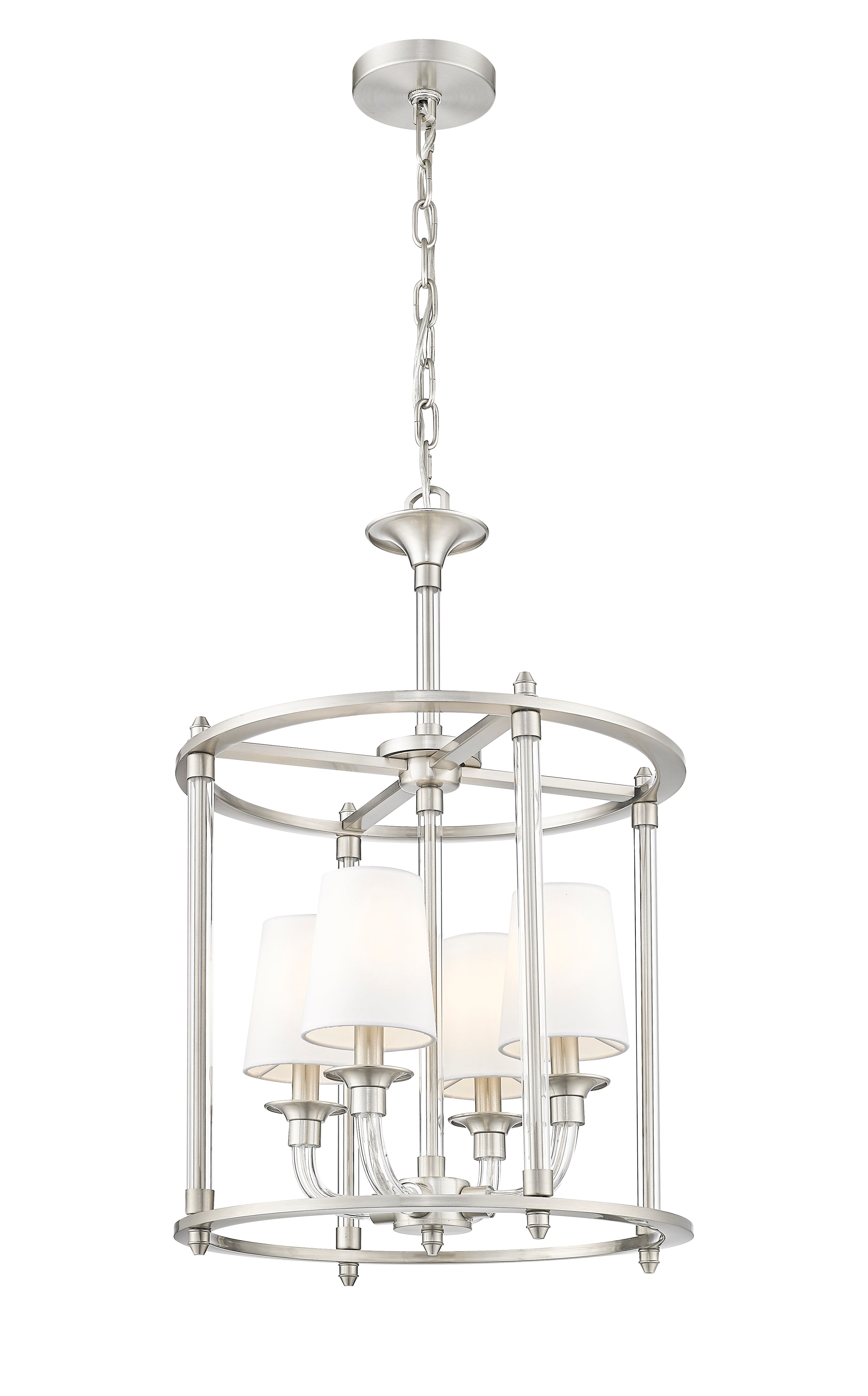 Katerina 4 Light Chandelier Brushed Nickel