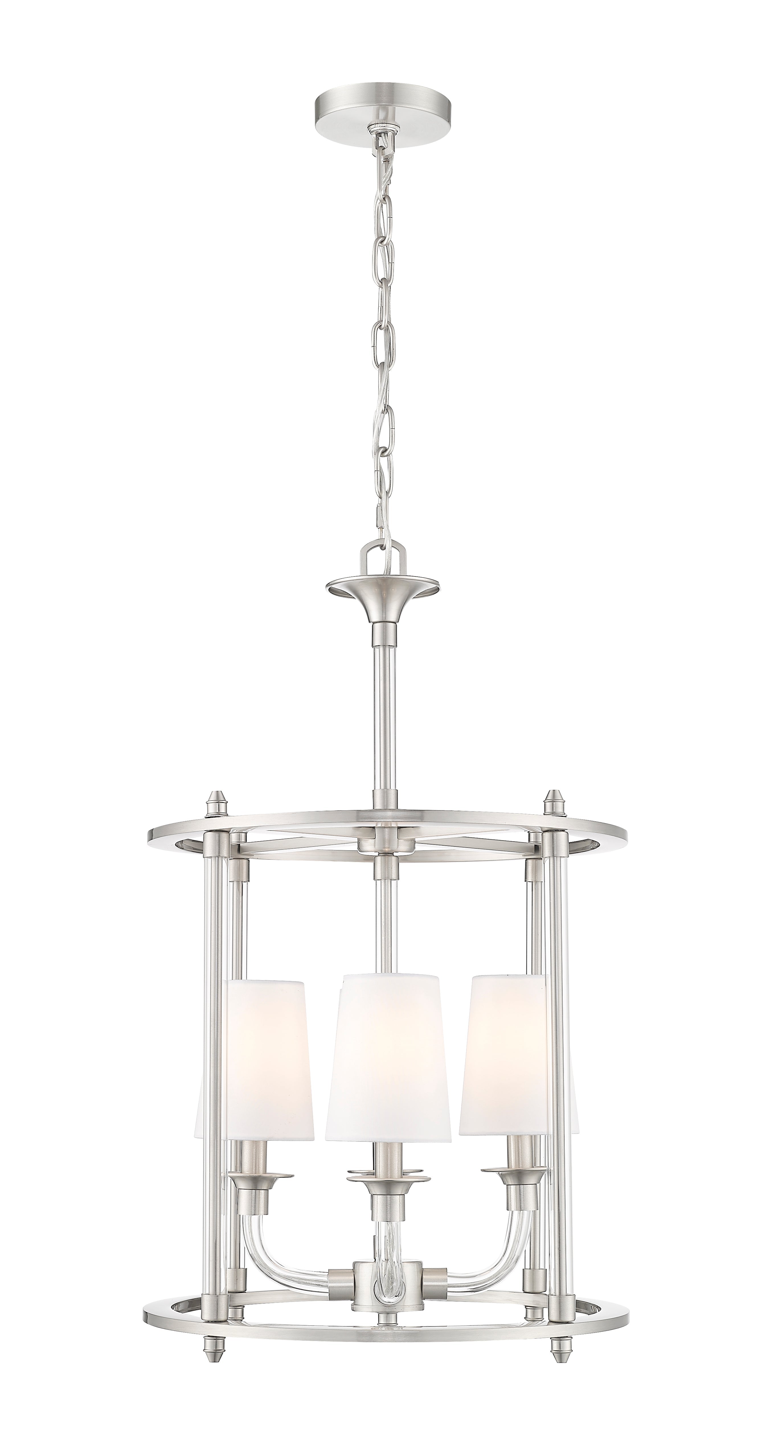 Katerina 4 Light Chandelier Brushed Nickel