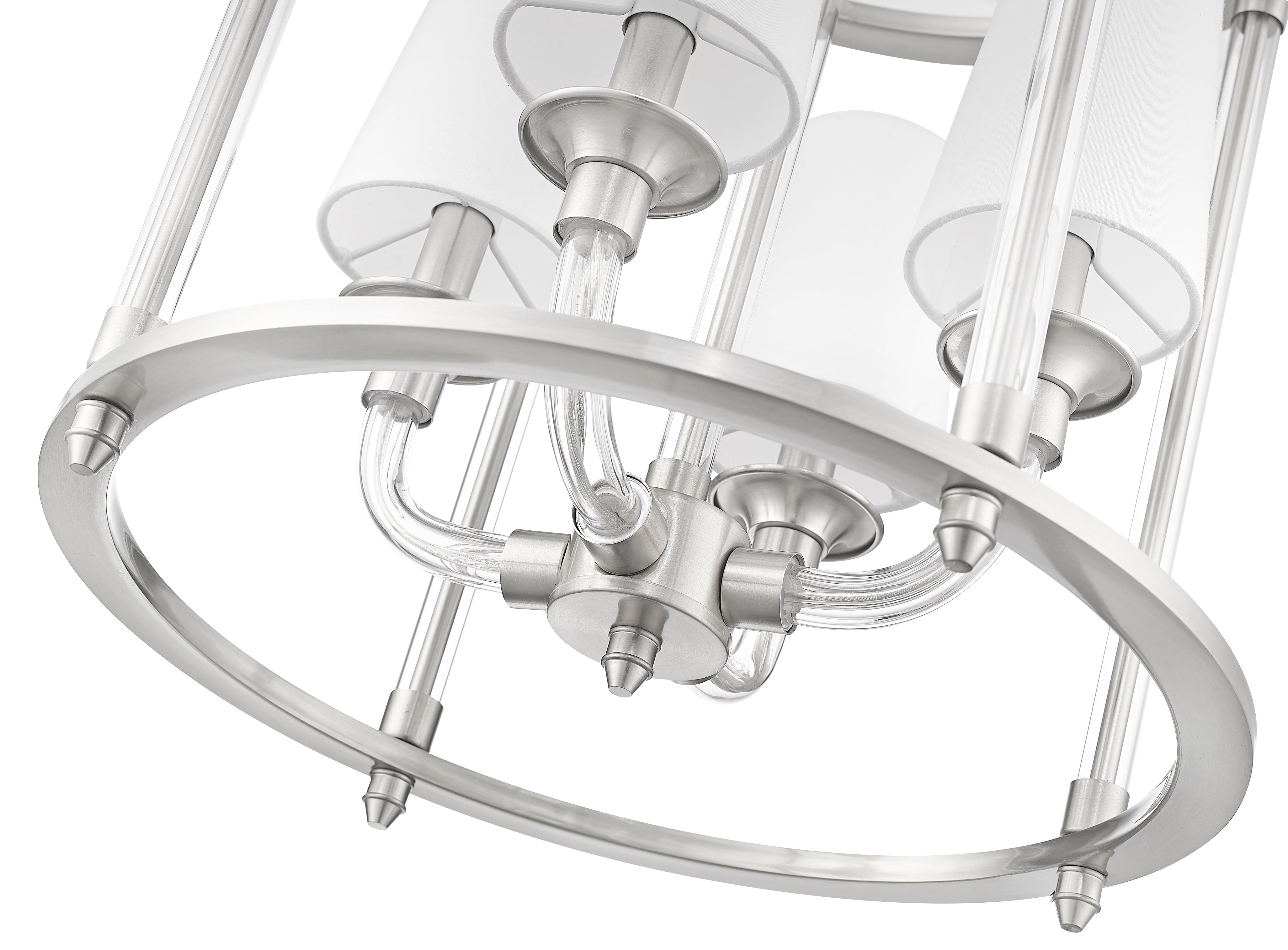 Katerina 4 Light Chandelier Brushed Nickel