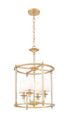 Katerina 4 Light Chandelier Rubbed Brass