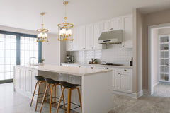 Katerina 4 Light Chandelier Rubbed Brass