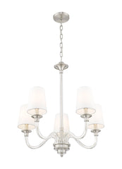 Katerina 5 Light Chandelier Brushed Nickel