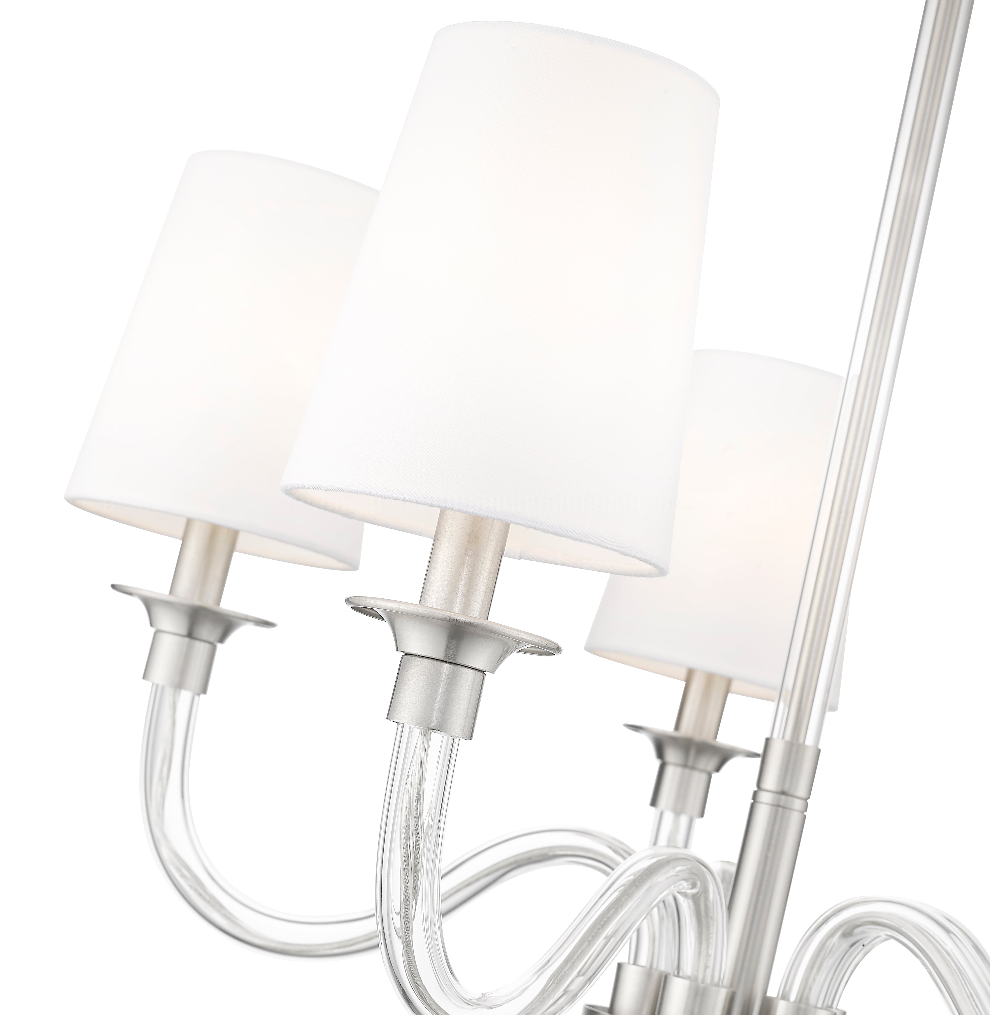 Katerina 5 Light Chandelier Brushed Nickel