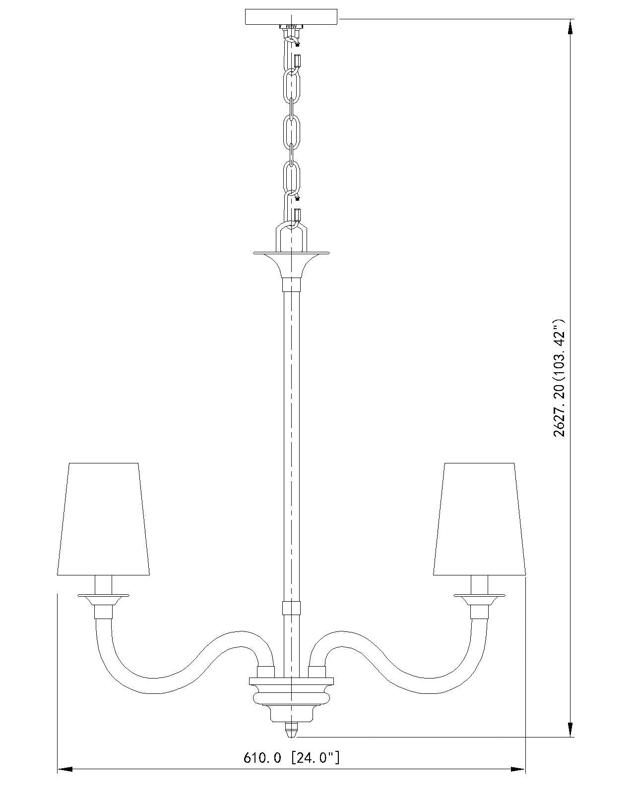 Katerina 5 Light Chandelier Brushed Nickel