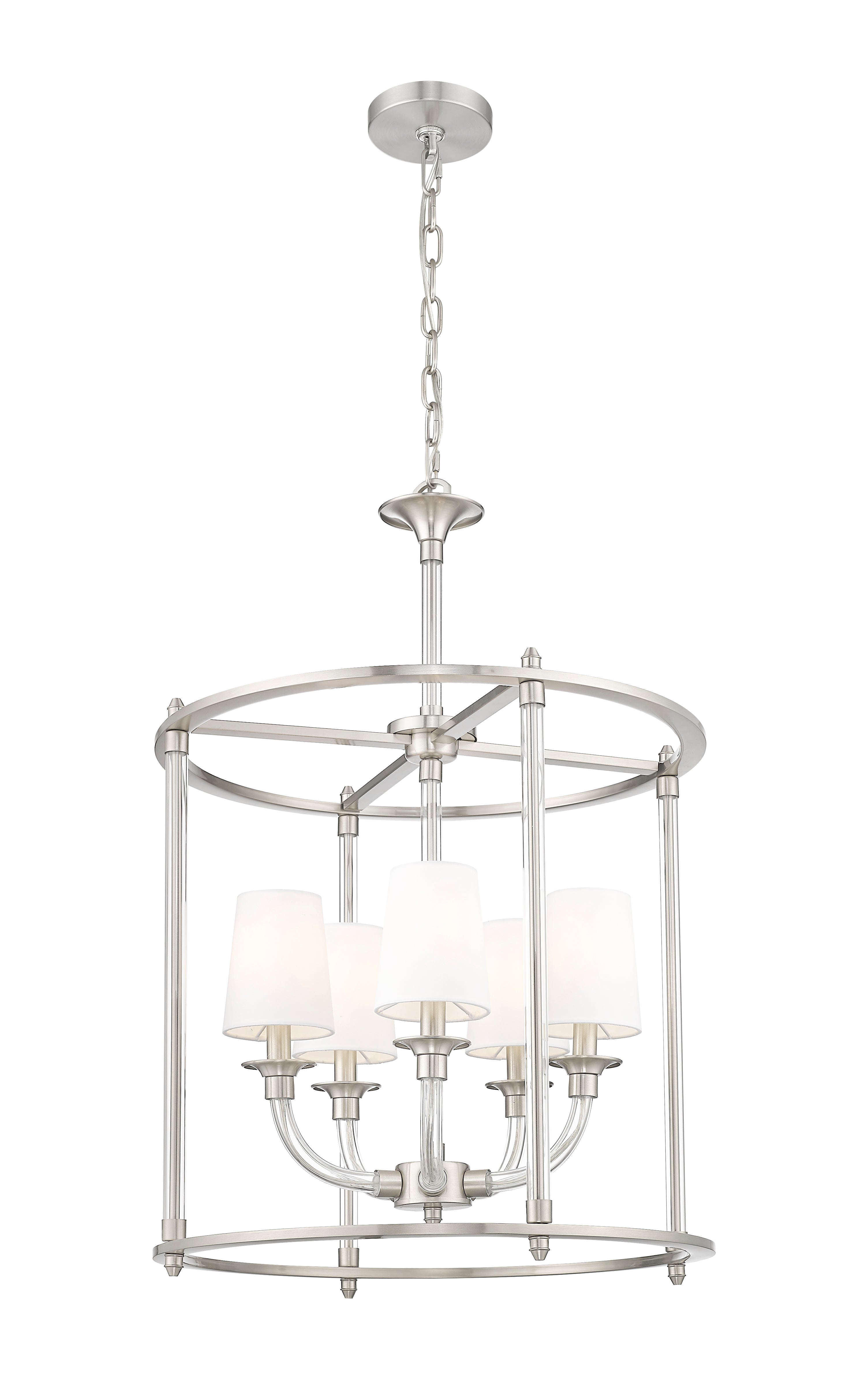 Katerina 5 Light Chandelier Brushed Nickel