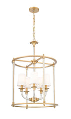 Katerina 5 Light Chandelier Rubbed Brass