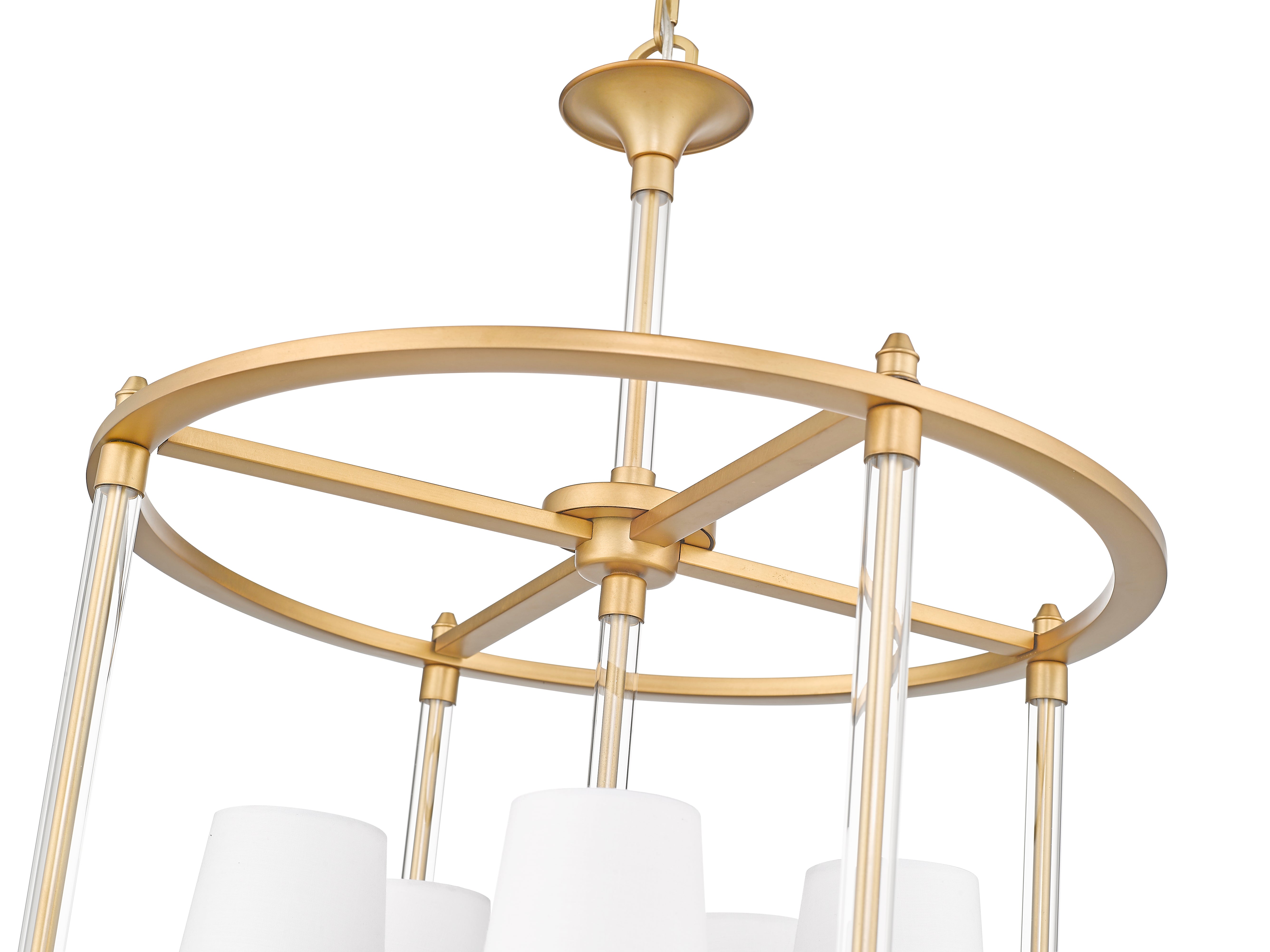 Katerina 5 Light Chandelier Rubbed Brass